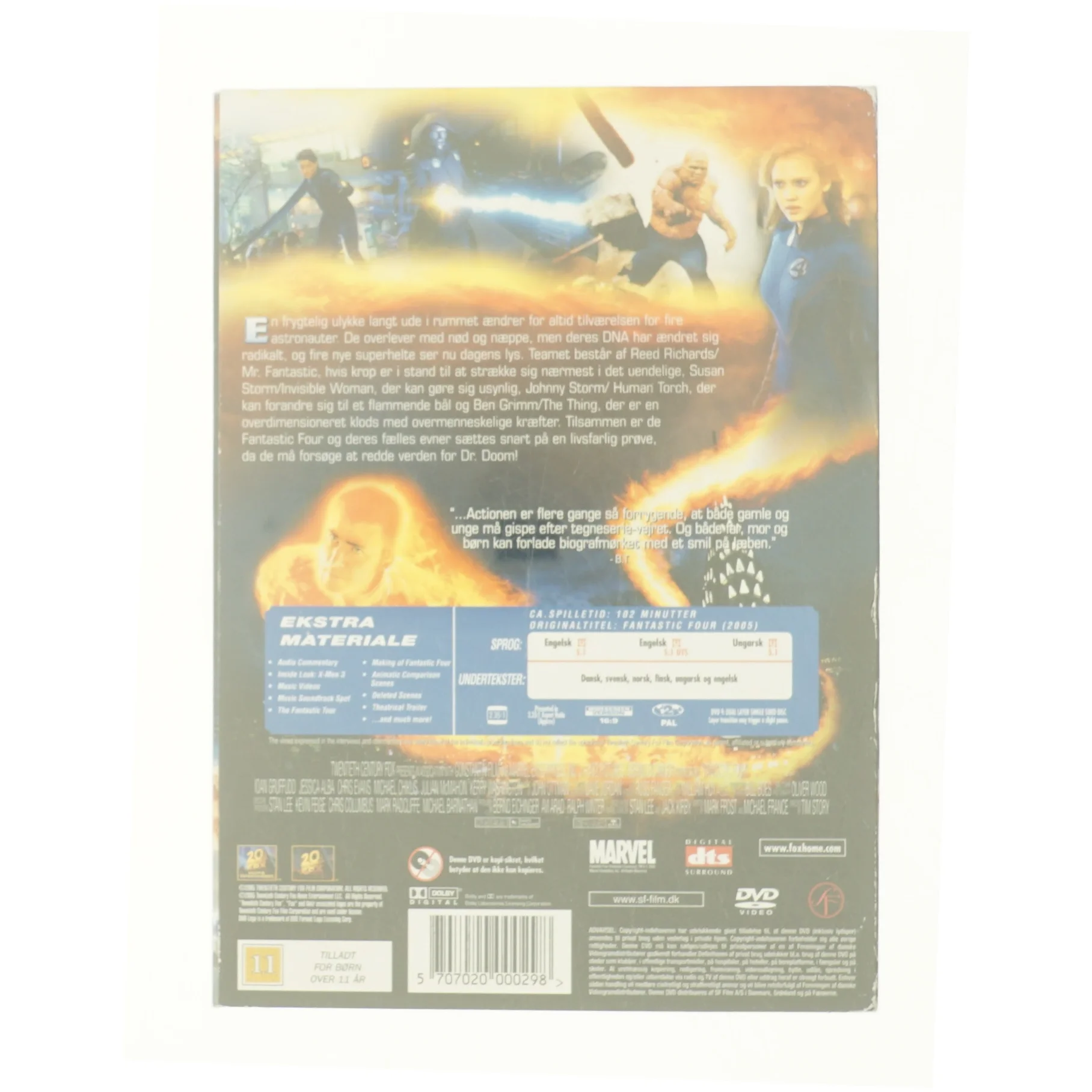 Fantastic 4 fra DVD