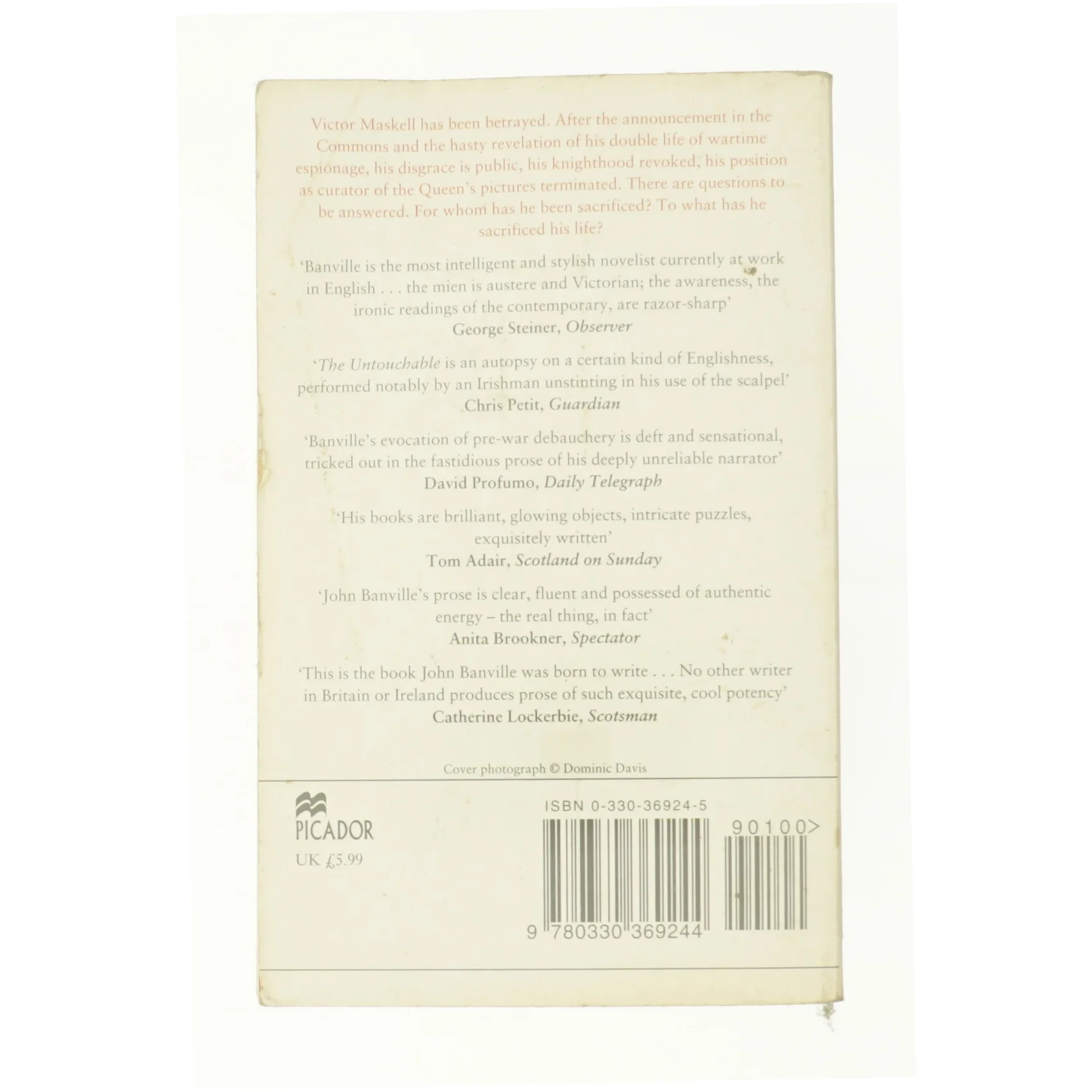 The Untouchable af Banville, John (Bog)