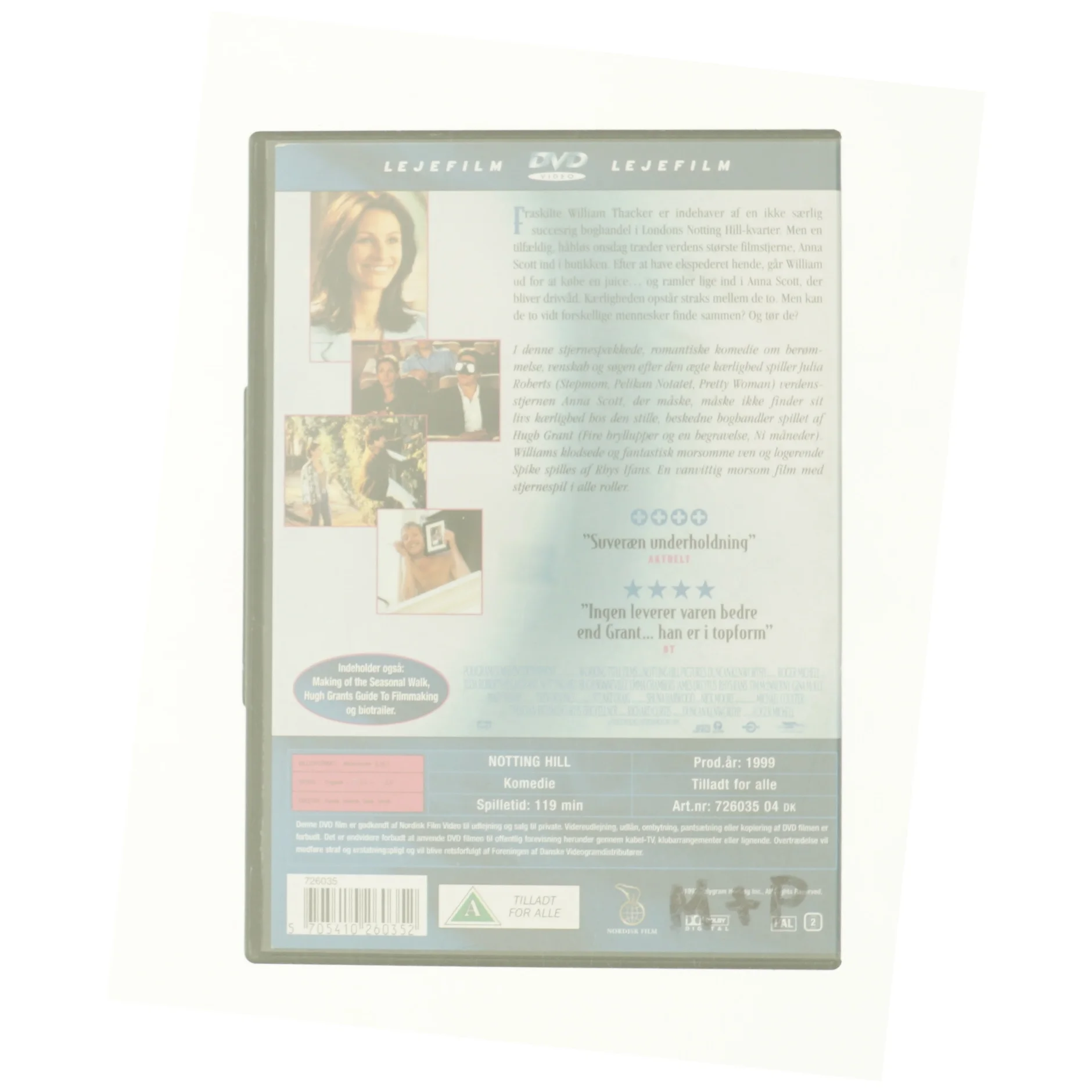 Notting Hill fra DVD