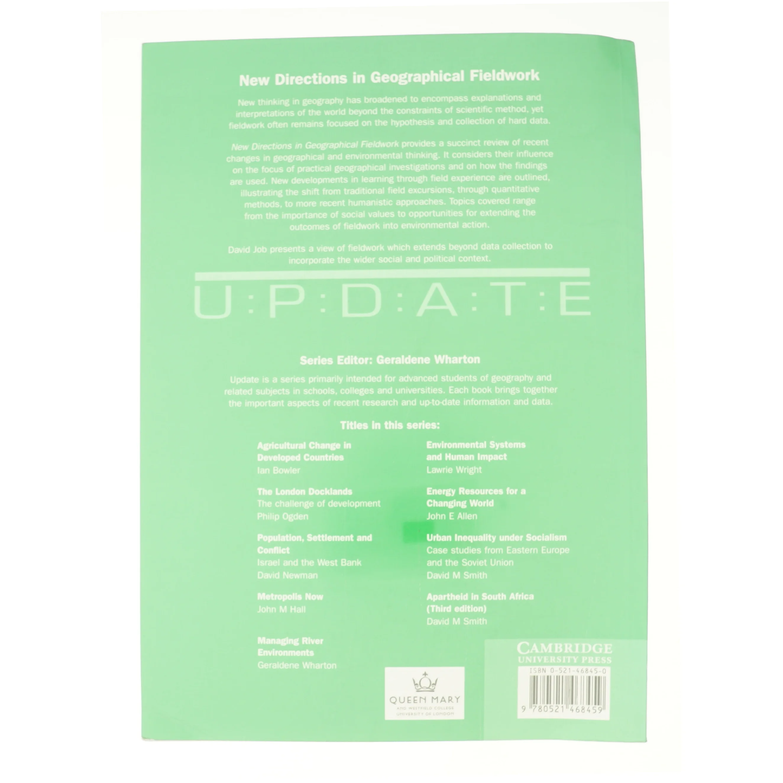 New Directions in Geographical Fieldwork af Job, David (Bog)