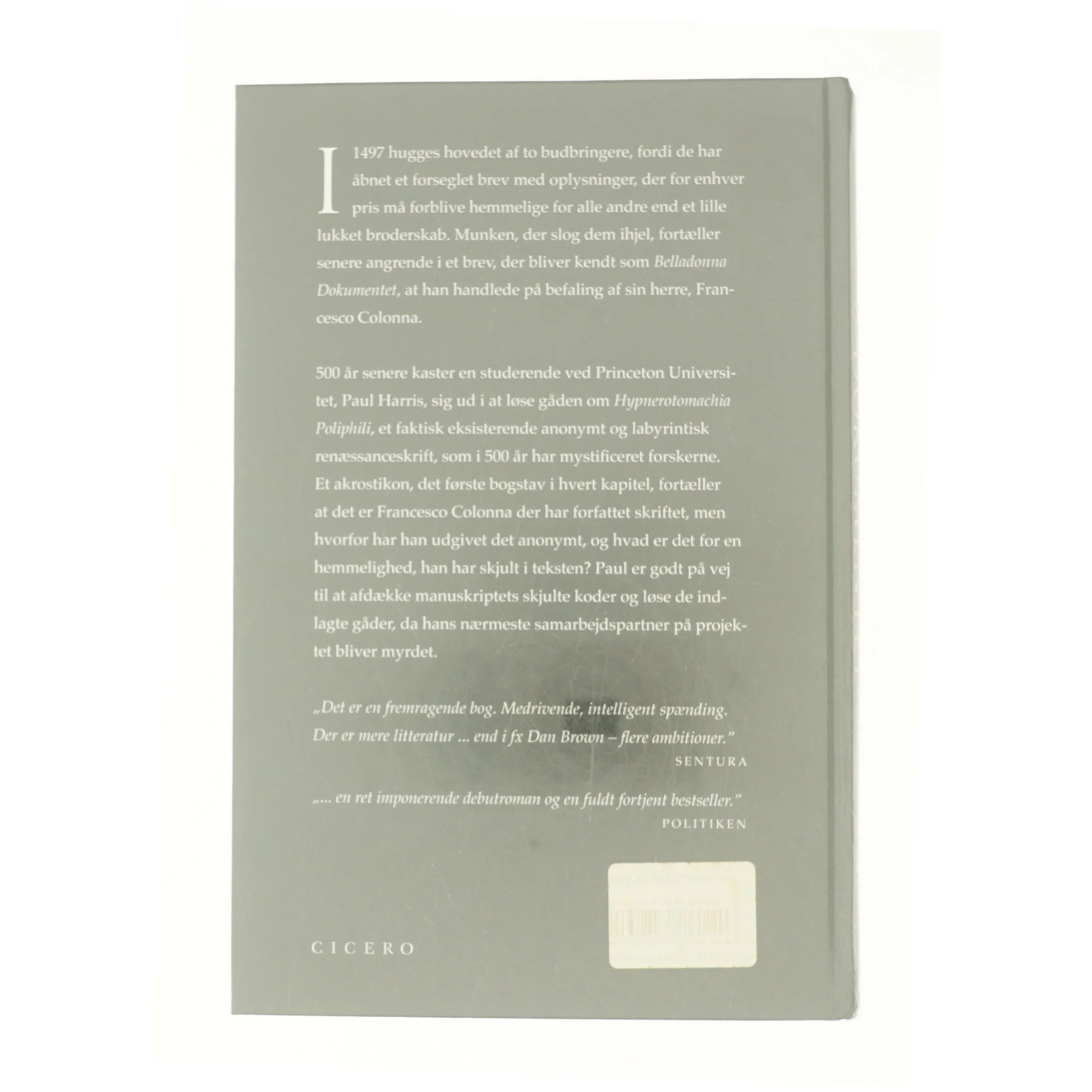 Belladonna dokumentet af Ian Caldwell og Dustin Thomason