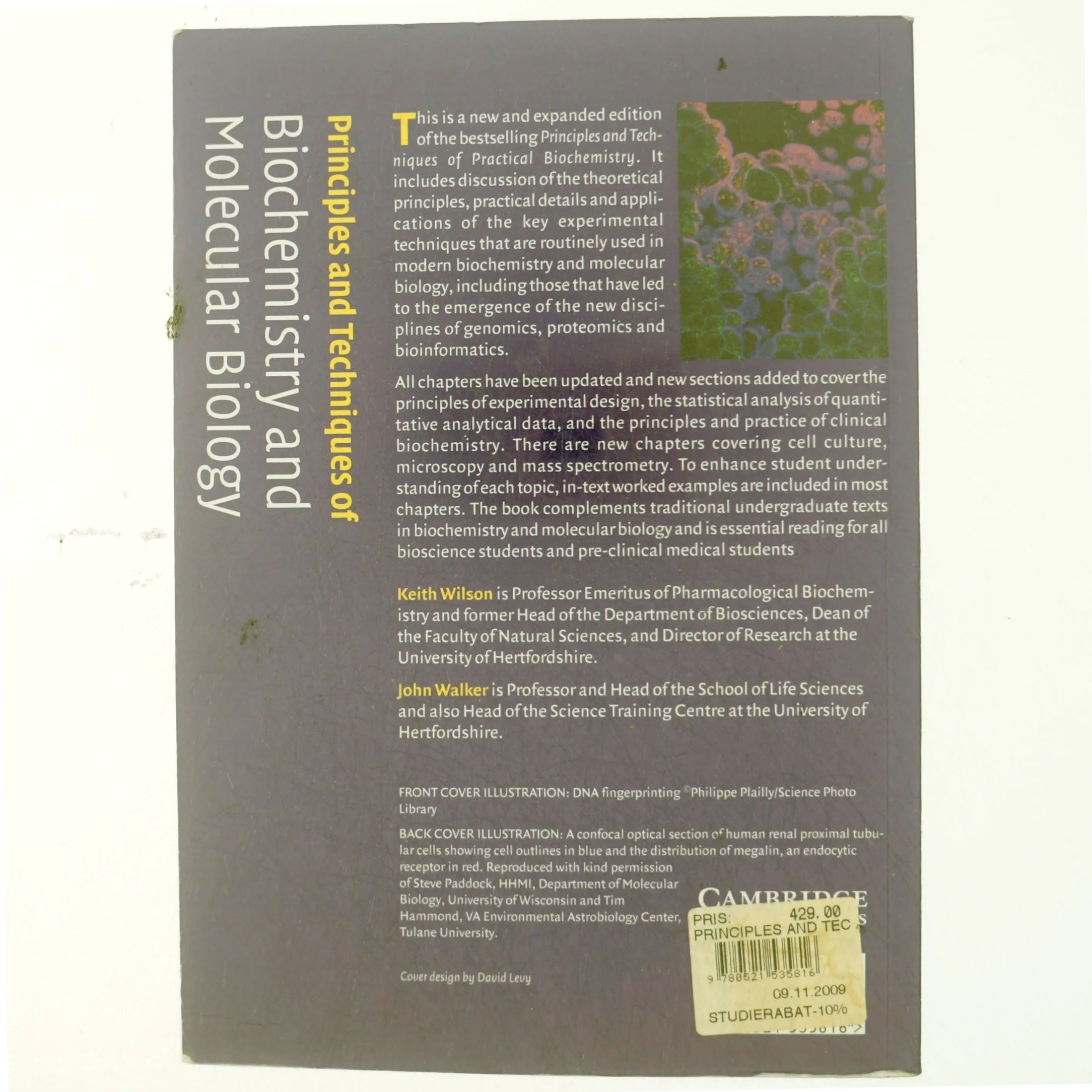 Principles and techniques of biochemistry and molecular biology (Bog)