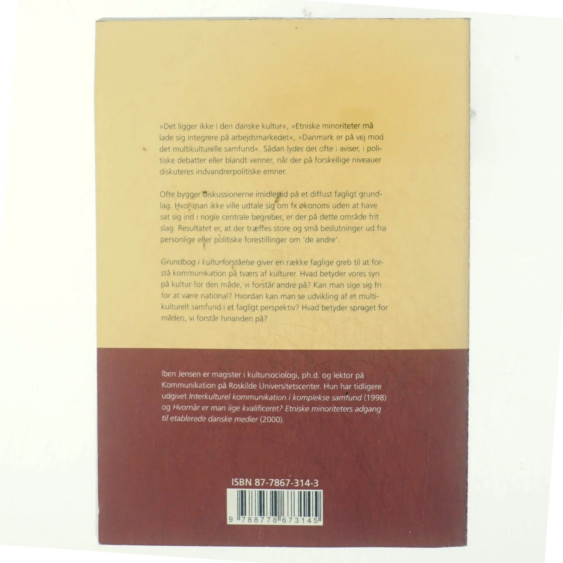 Grundbog i kulturforståelse af Iben Jensen (f. 1961) (Bog)