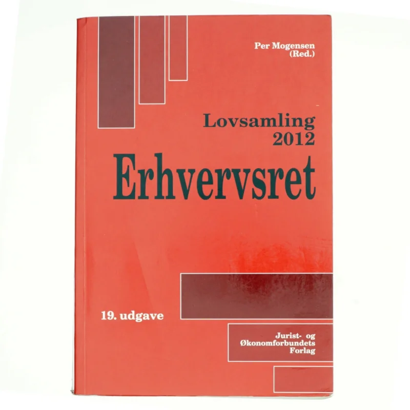 Lovsamling 2012 : erhvervsret af Per Mogensen (Bog)