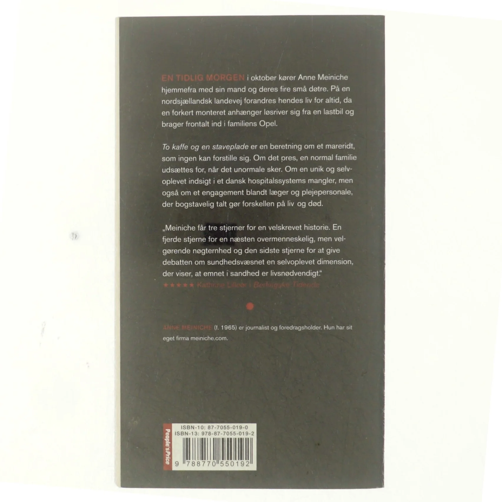 To kaffe og en staveplade af Anne Meiniche (Bog)