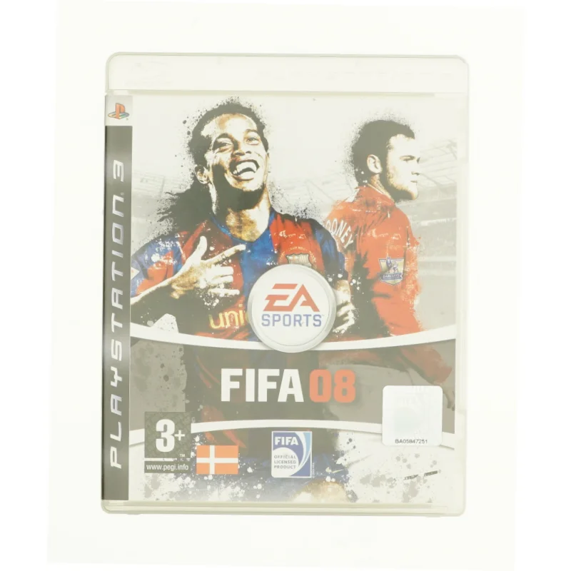 FIFA 08 (Playstation 3) English in Game Speech and Text, Dansk Manual fra DVD