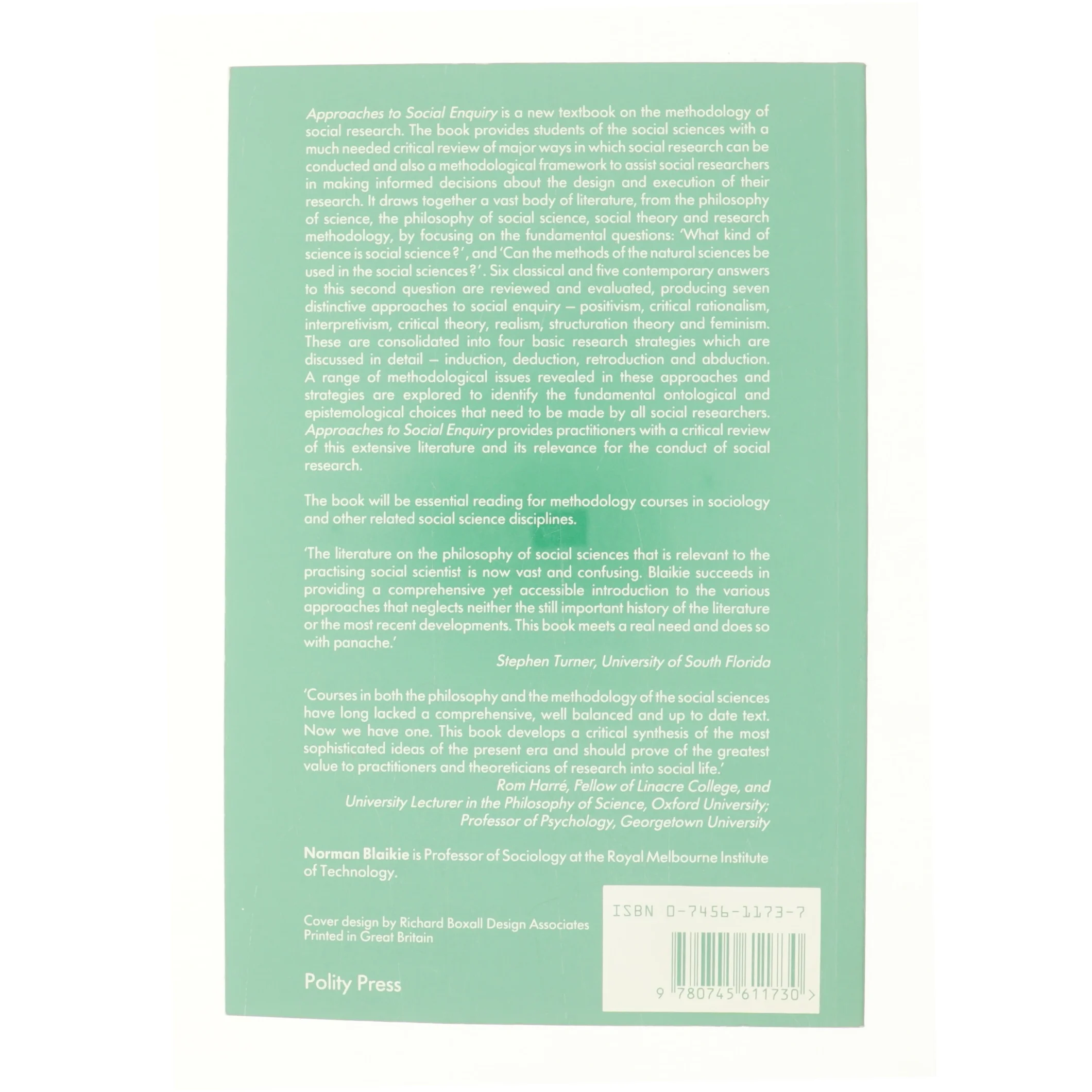 Approaches to Social Enquiry Paperback af Norman Blaikie (Bog)