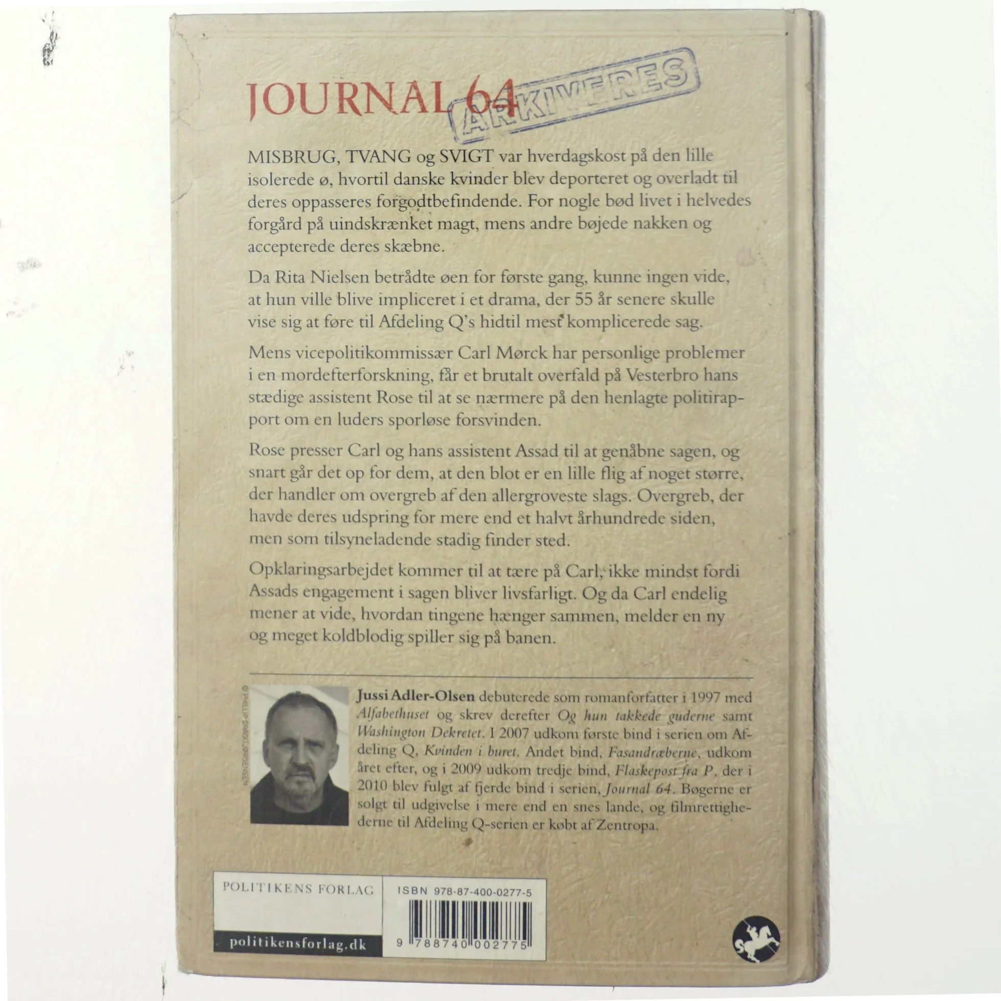 Journal 64 : krimithriller af Jussi Adler-Olsen (Bog)