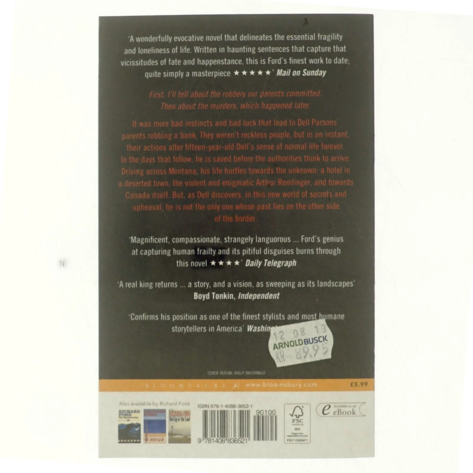 Canada af Richard Ford (Bog)