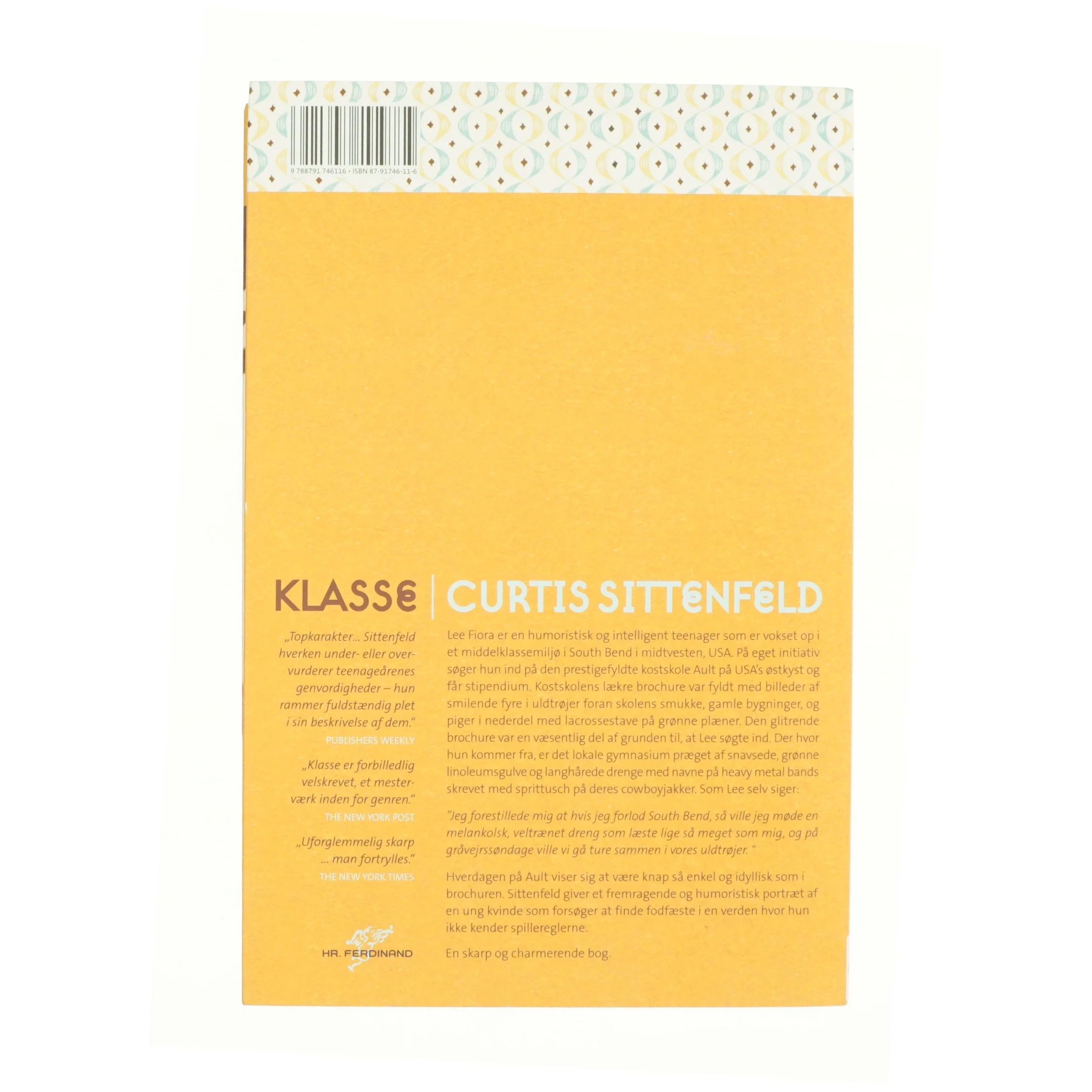 Klasse af Curtis Sittenfeld (Bog)