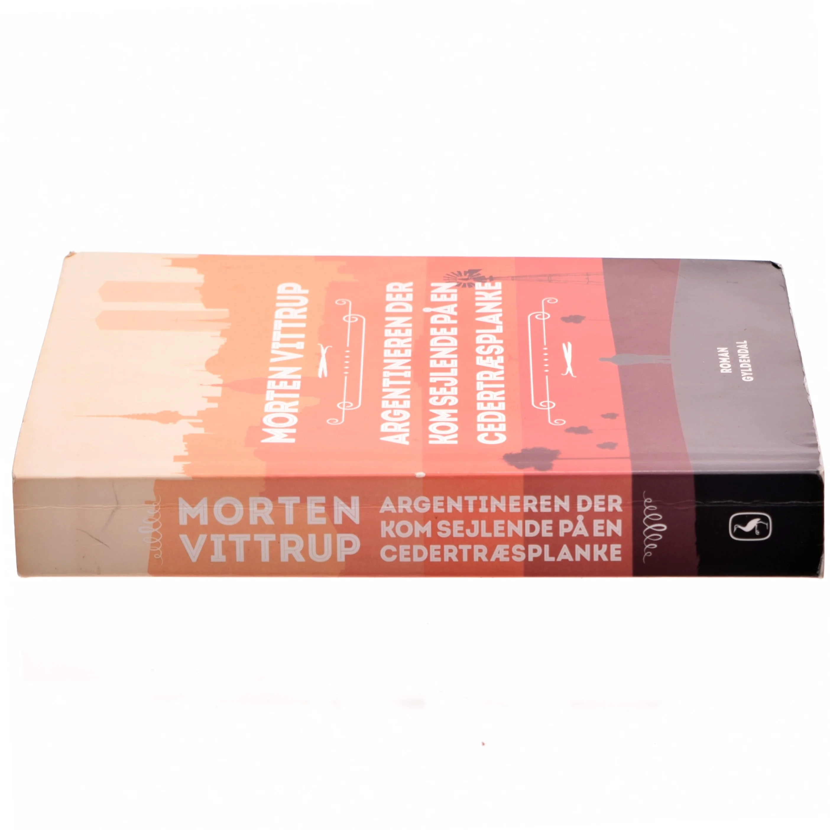 Argentineren der kom sejlende på en cedertræsplanke : roman af Morten Vittrup (f. 1983) (Bog)