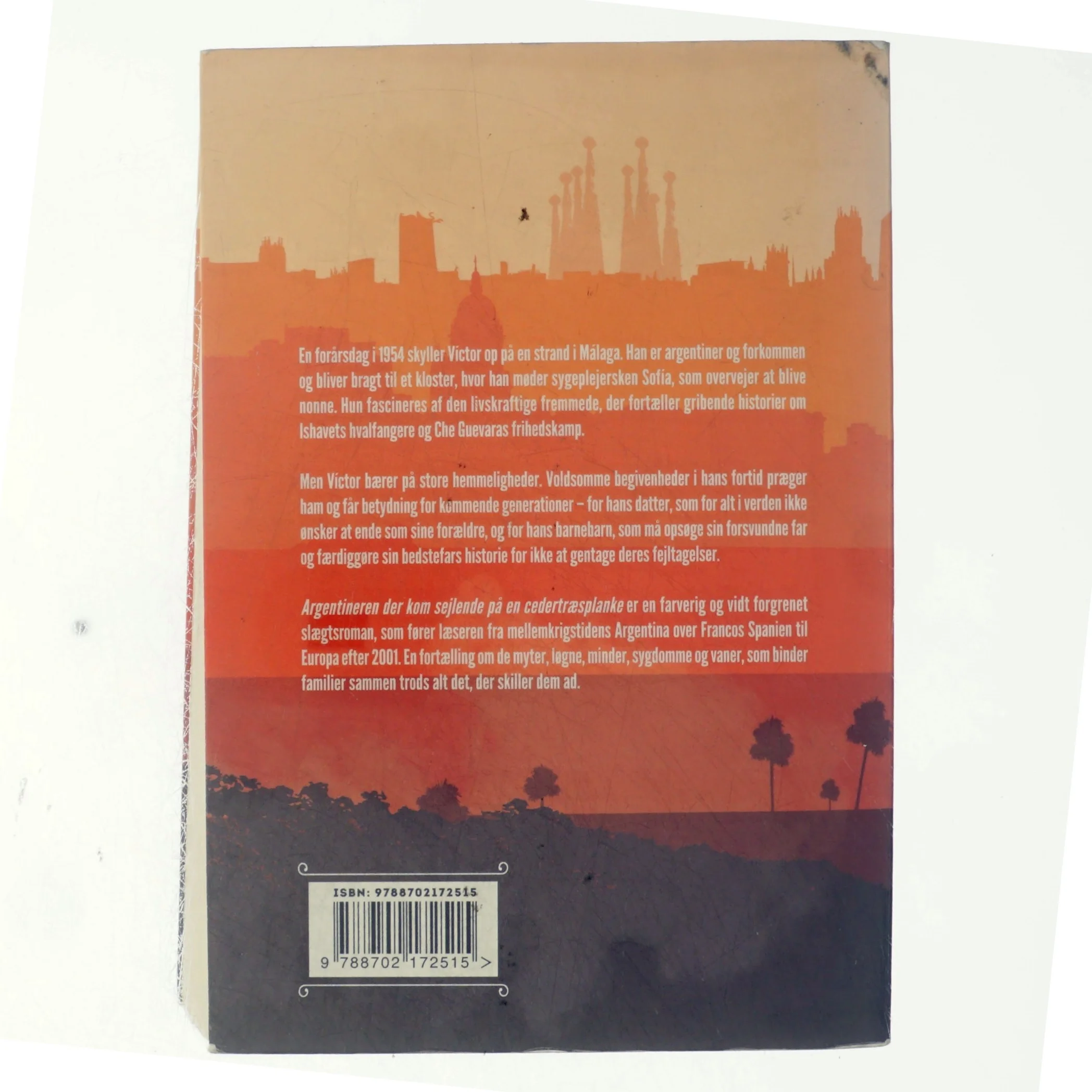 Argentineren der kom sejlende på en cedertræsplanke : roman af Morten Vittrup (f. 1983) (Bog)