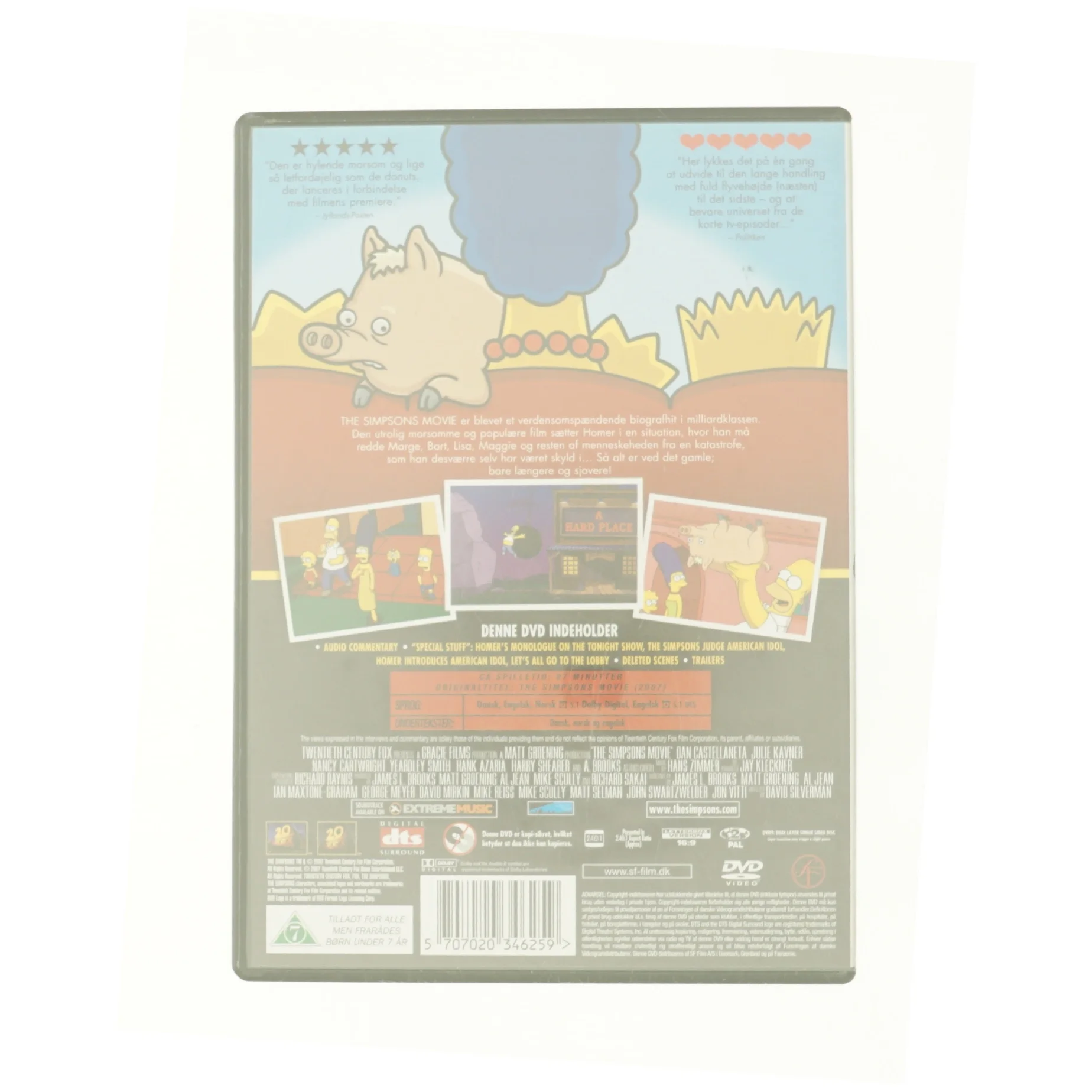The Simpsons Movie fra DVD