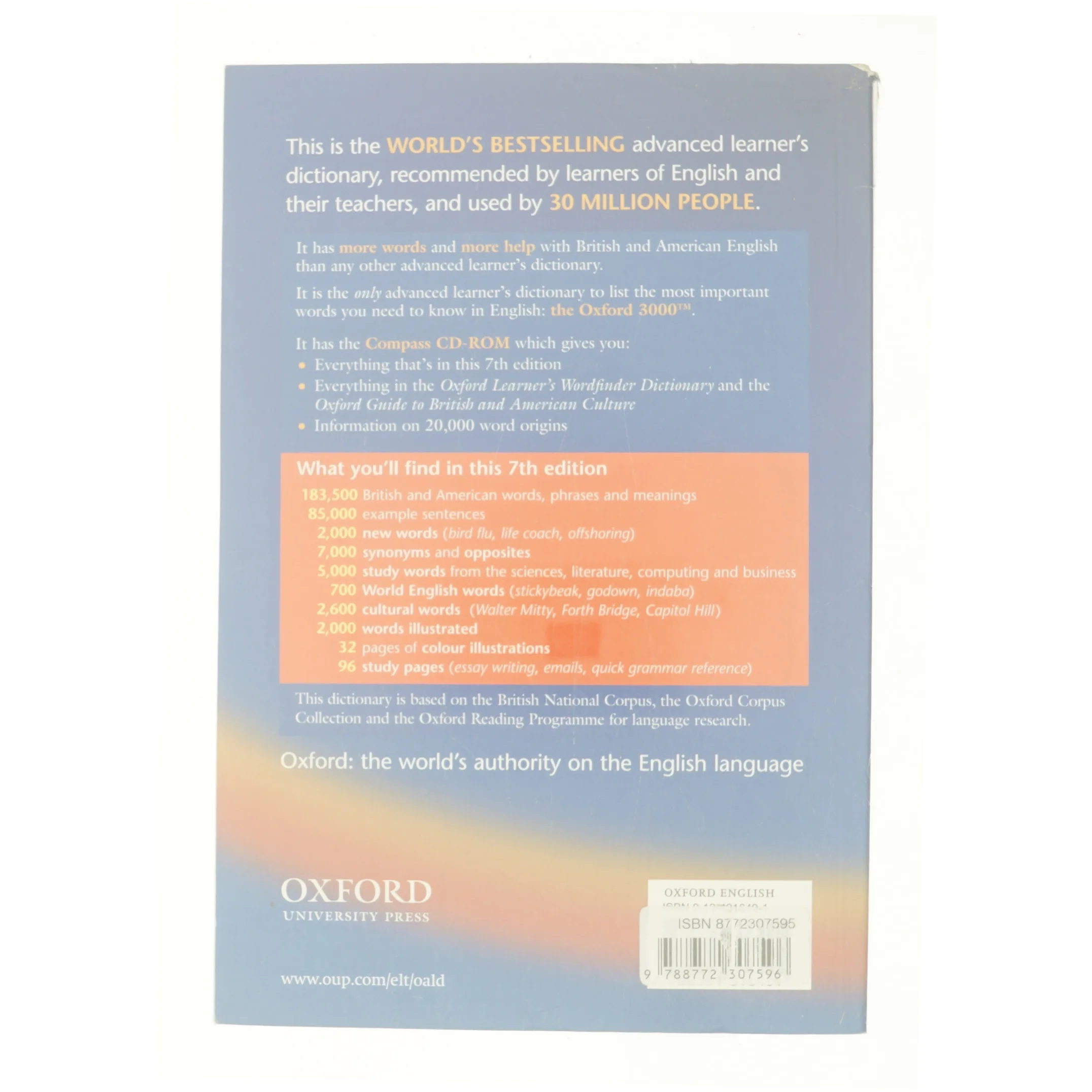 Oxford Advanced leaner's dictionary 7th edition