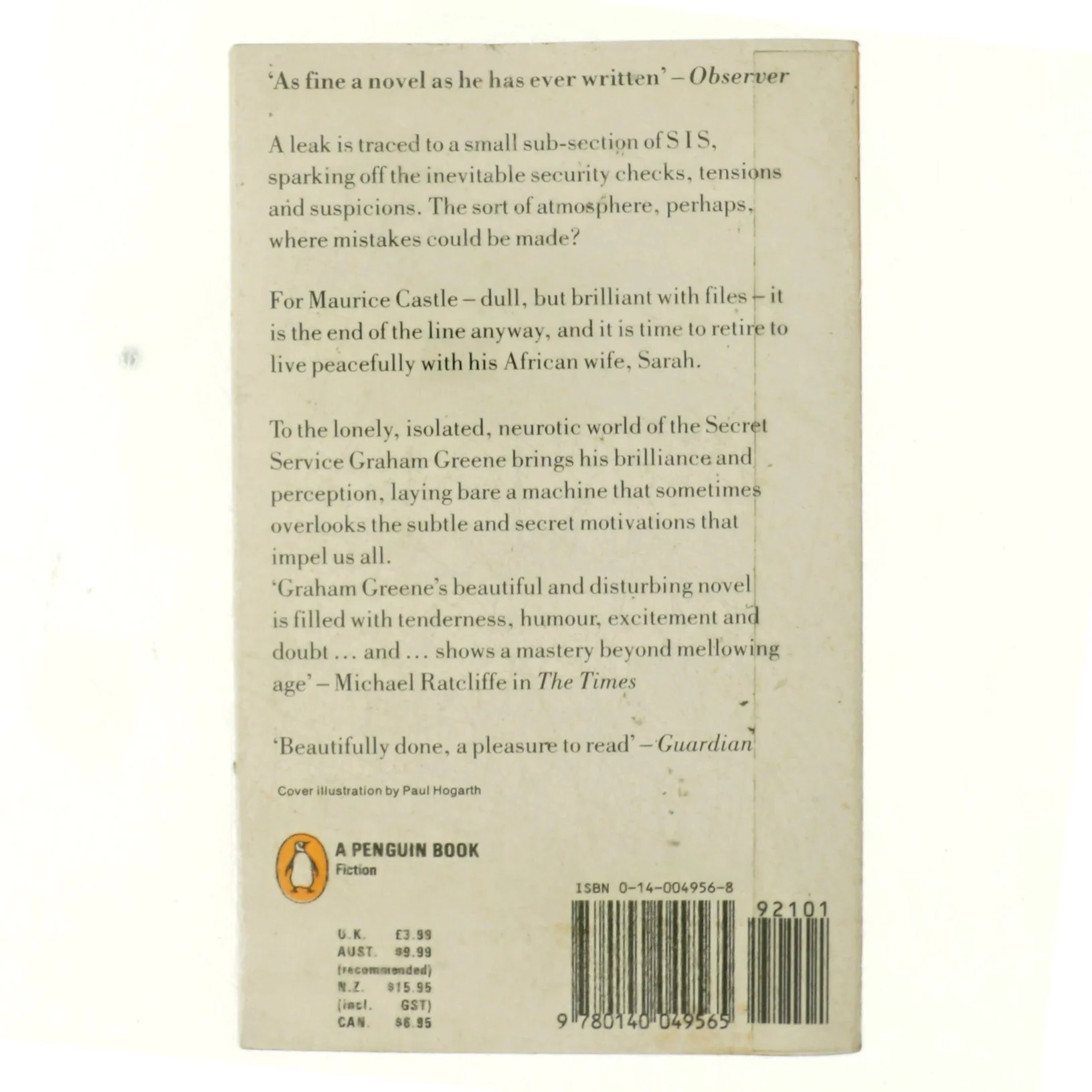 The human factor af Graham Greene (Bog)