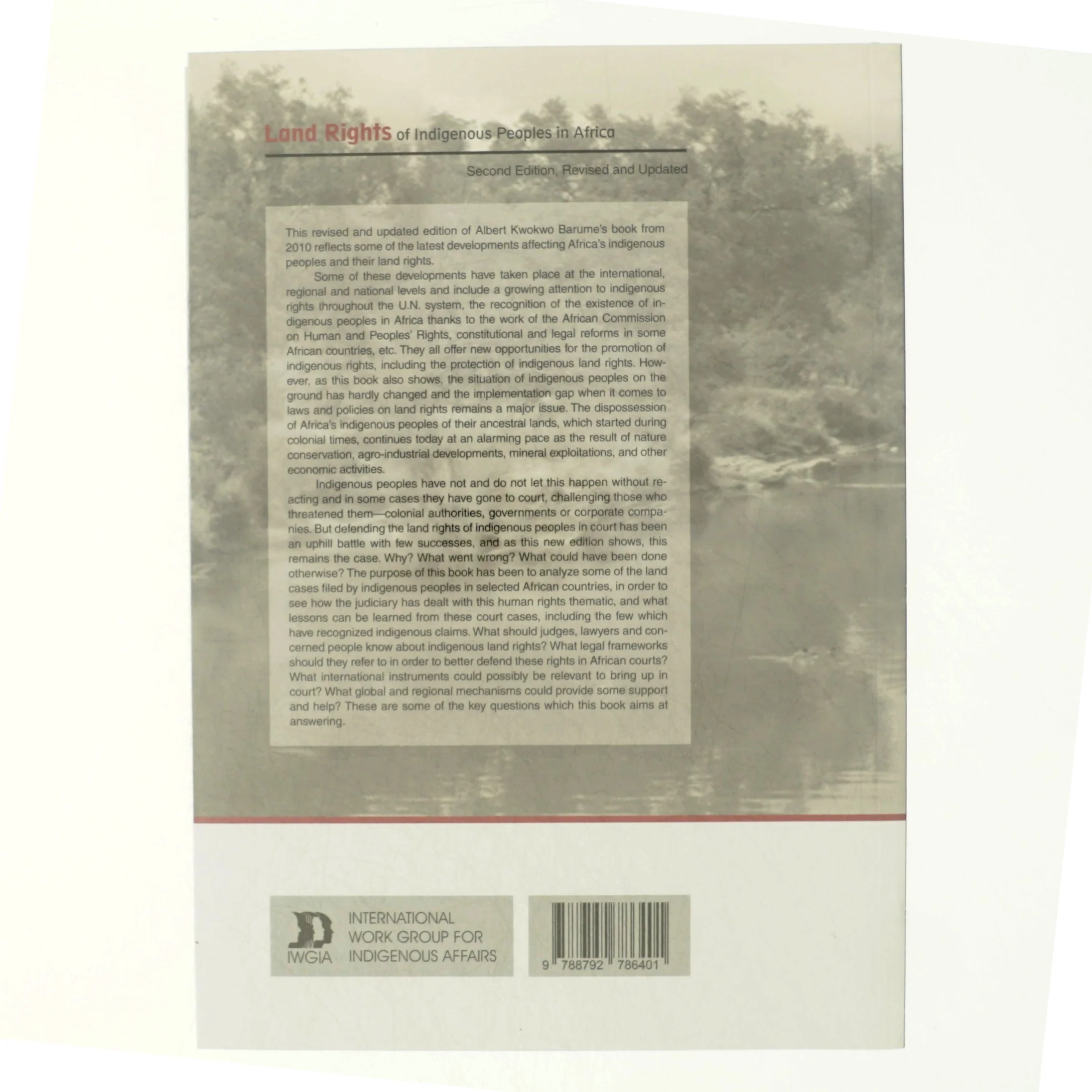 Land rights of indigenous peoples in Africa af Albert Kwokwo Barume (Bog)