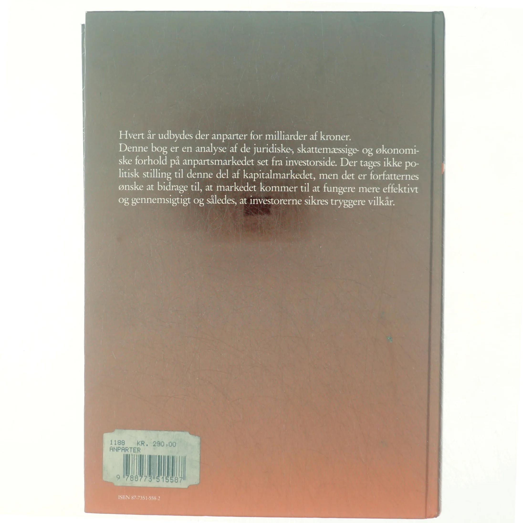 Anparter i juridisk, skattemæssig og økonomisk belysning af Paul Krüger Andersen (Bog)