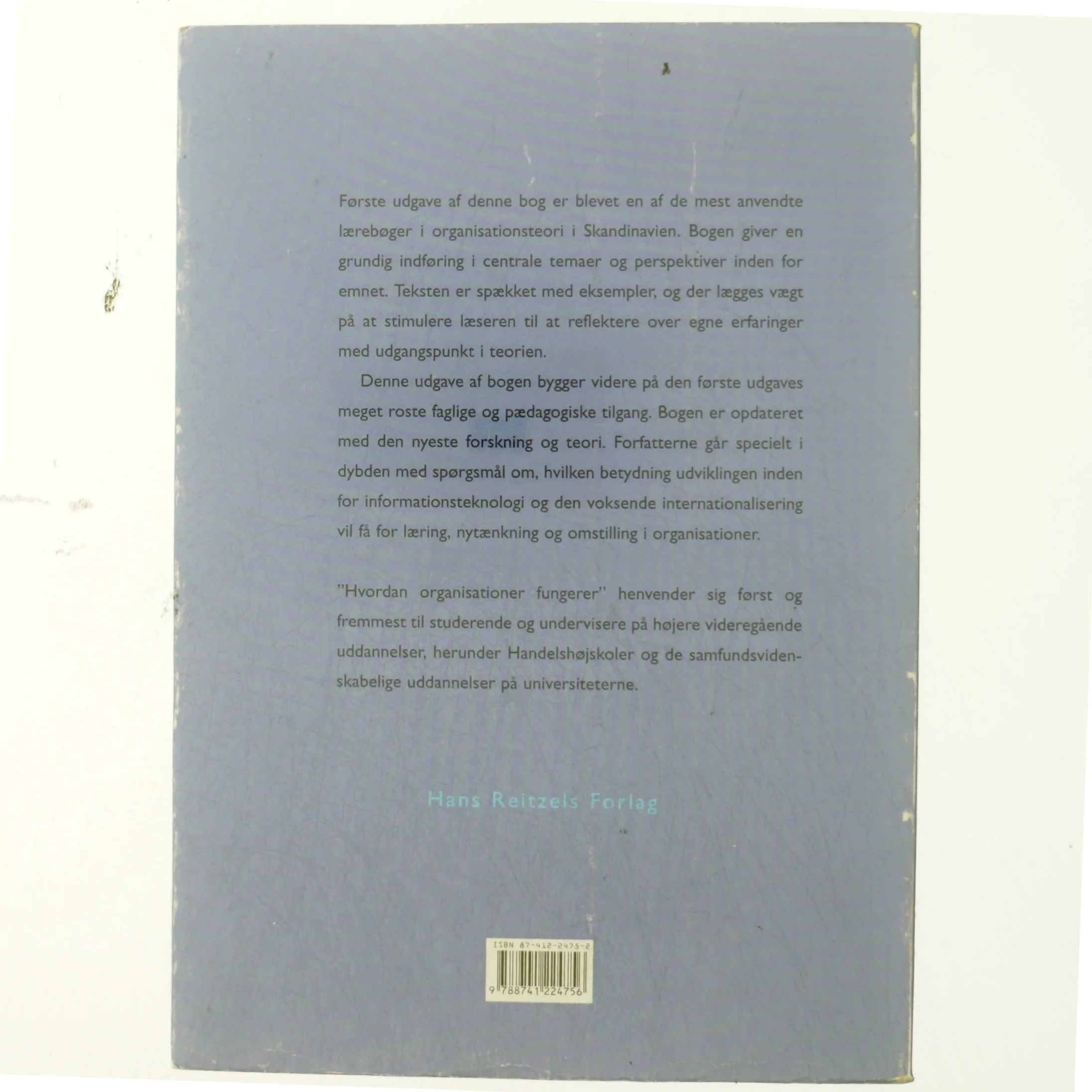 Hvordan organisationer fungerer : indføring i organisation og ledelse (Bog)