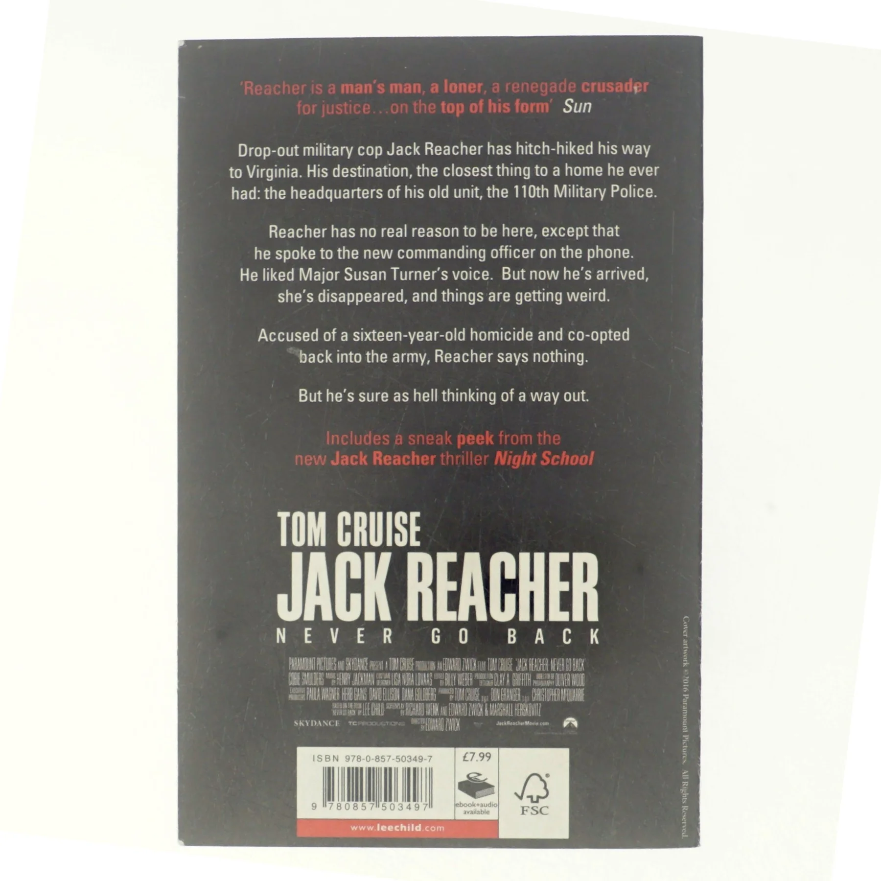 Never Go Back af Lee Child (Bog)