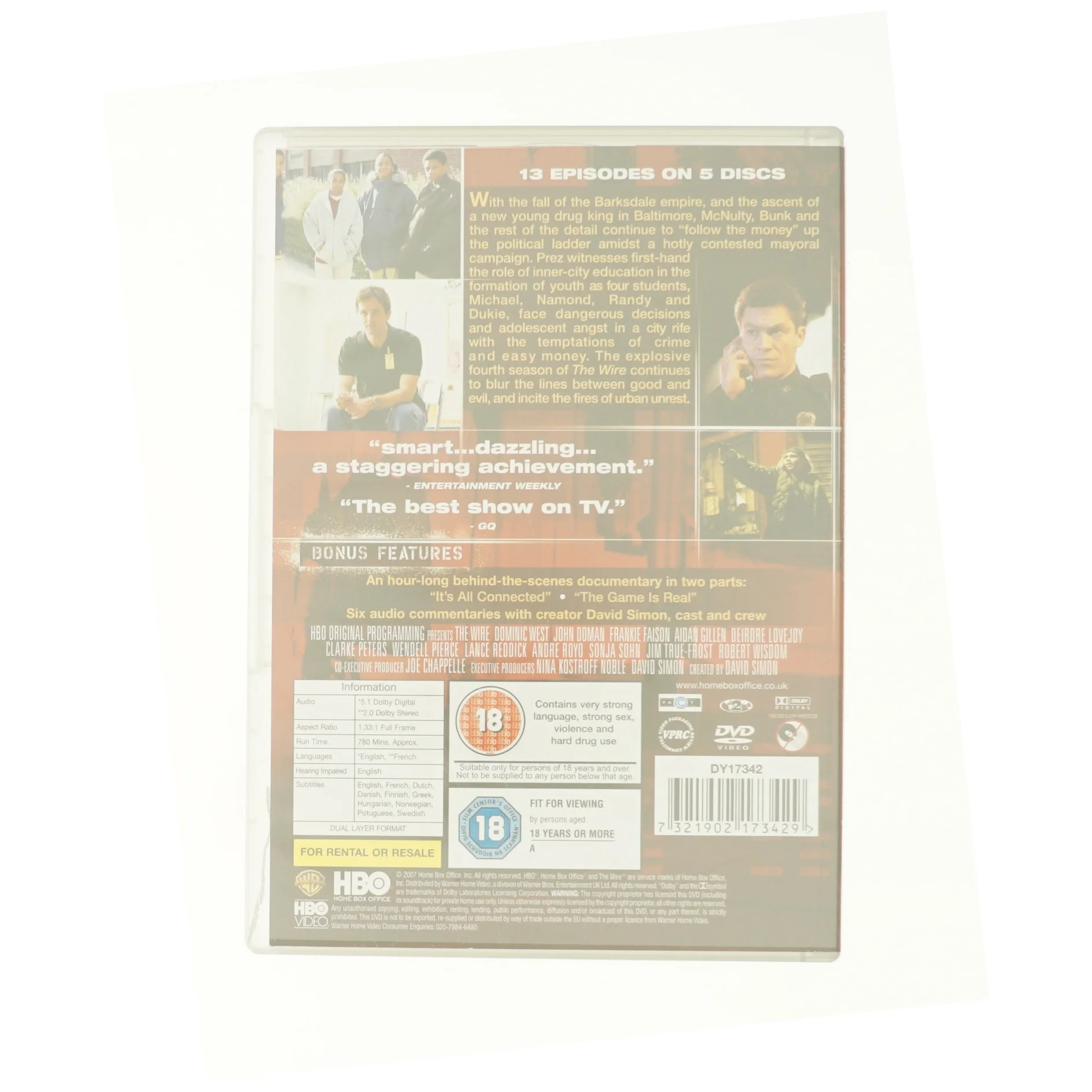 The Wire - Season 4 fra DVD