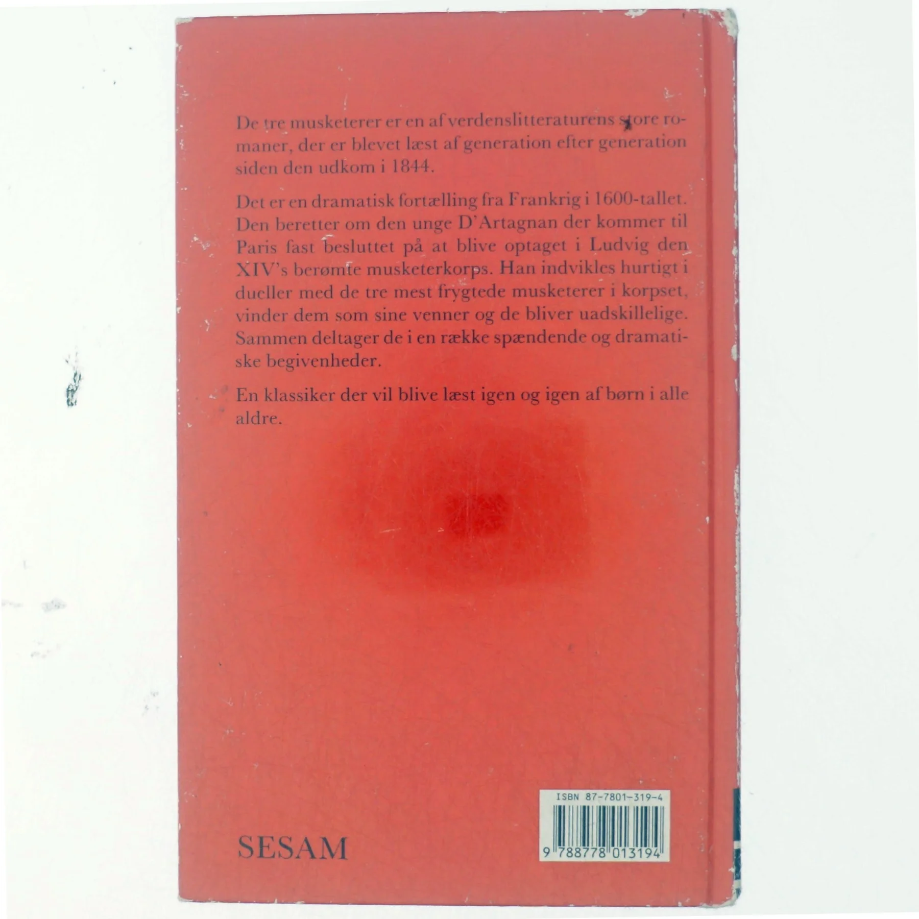 De tre musketerer af Alexandre Dumas (Bog)