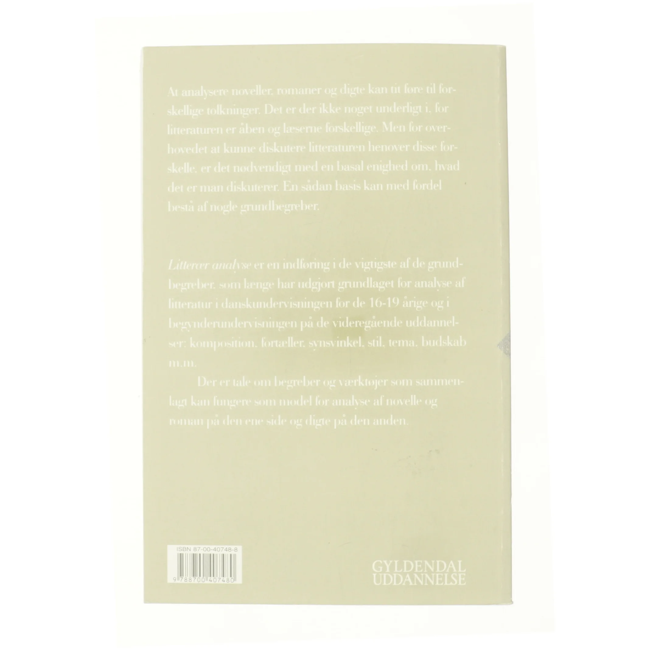 Litterær analyse af Keld Gall Jørgensen (Bog)