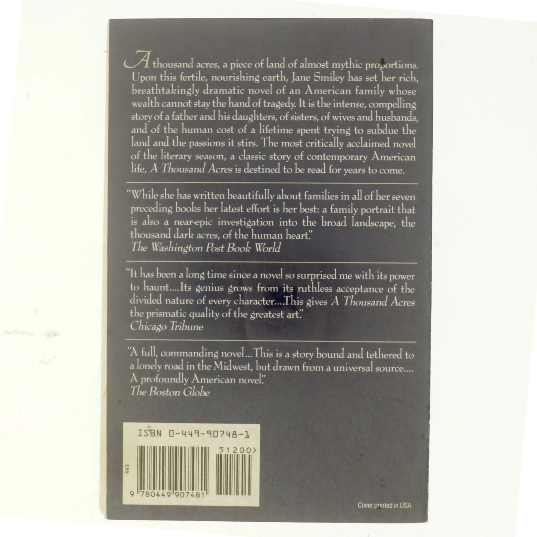 A thousand acres af Jane Smiley (Bog)