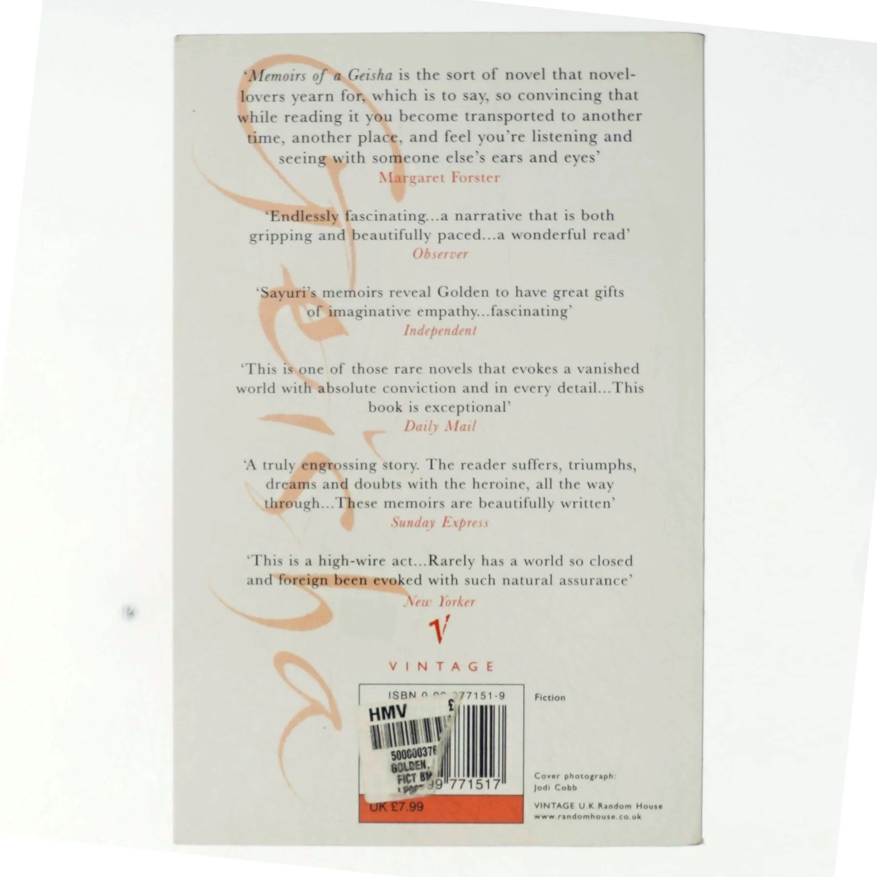 Memoirs of a Geisha by Arthur Golden