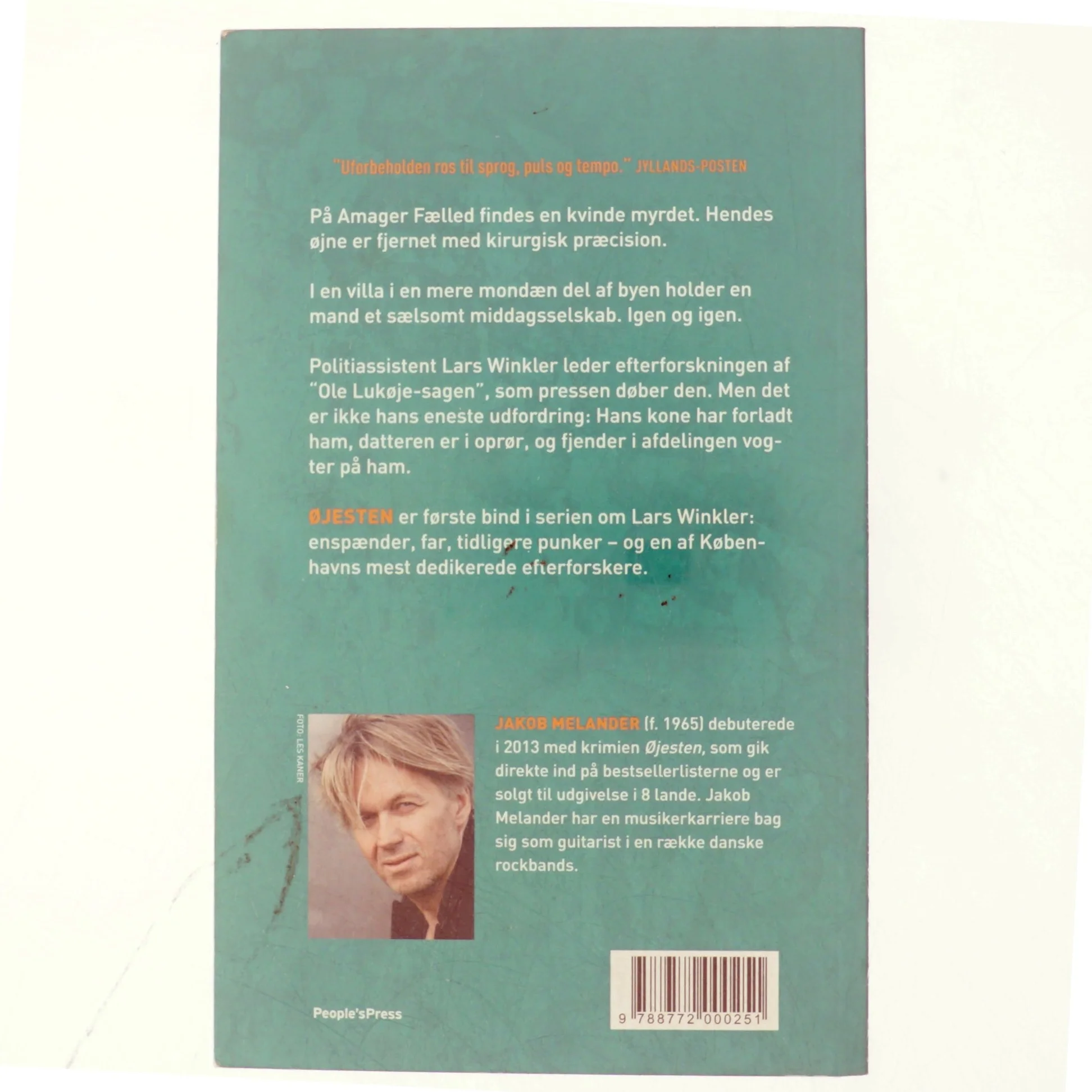 Øjesten : kriminalroman af Jakob Melander (Bog)