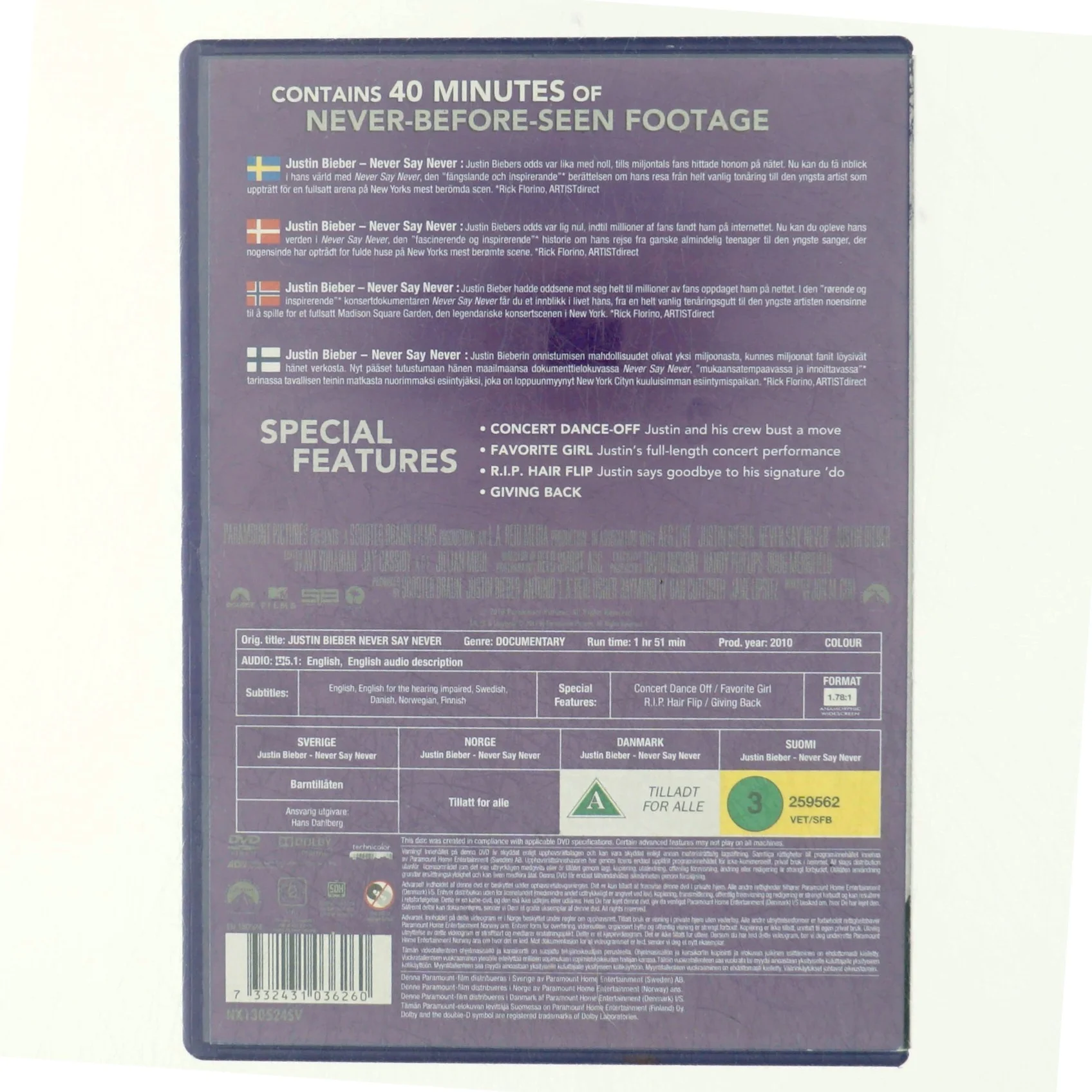 Justin Bieber Never say never