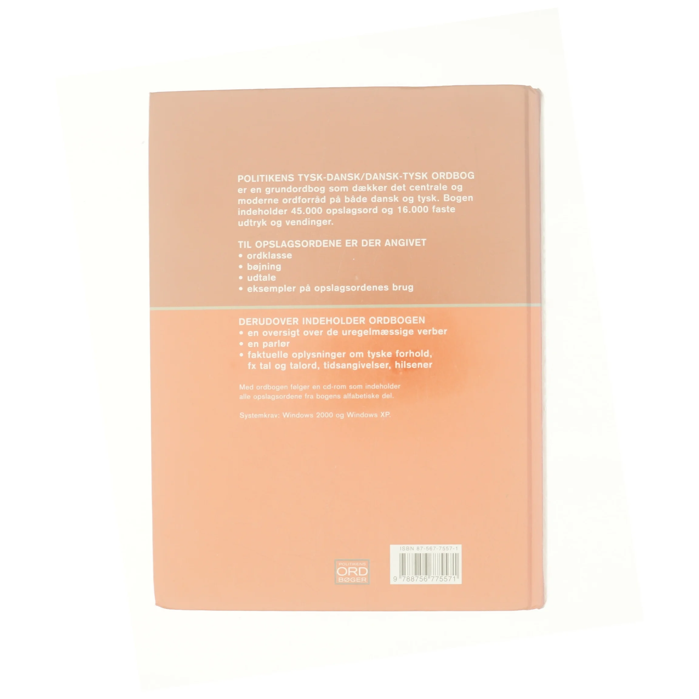 Politikens tysk-dansk, dansk-tysk ordbog (Bog)