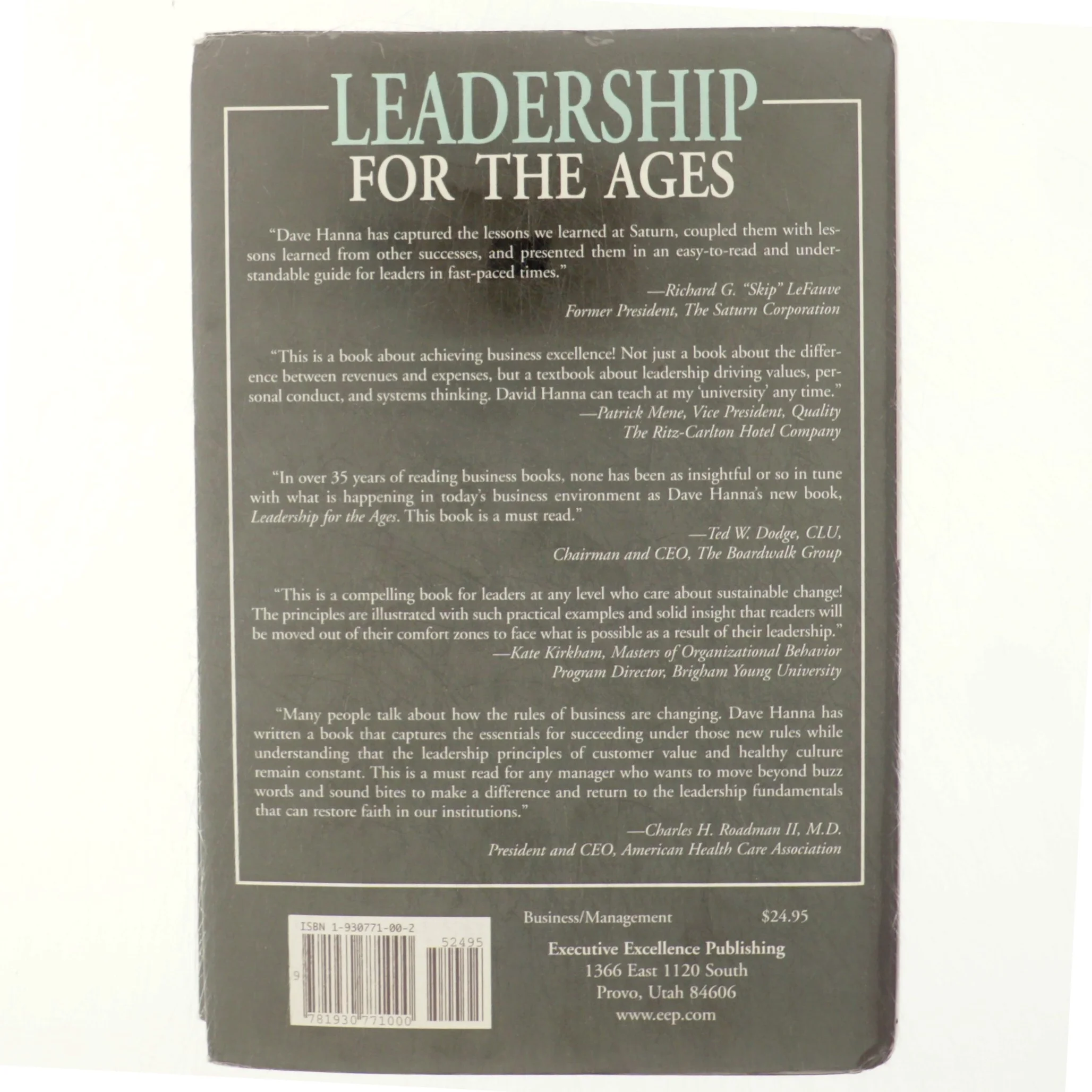 Leadership for the ages : delivering today's results, building tomorrow's legacy (Bog)