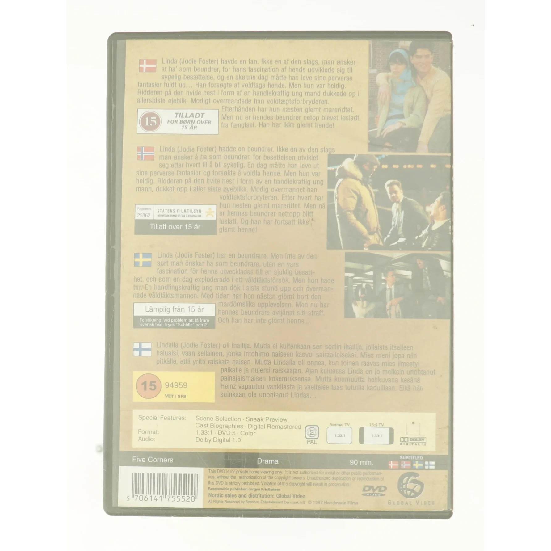 Five corners fra DVD