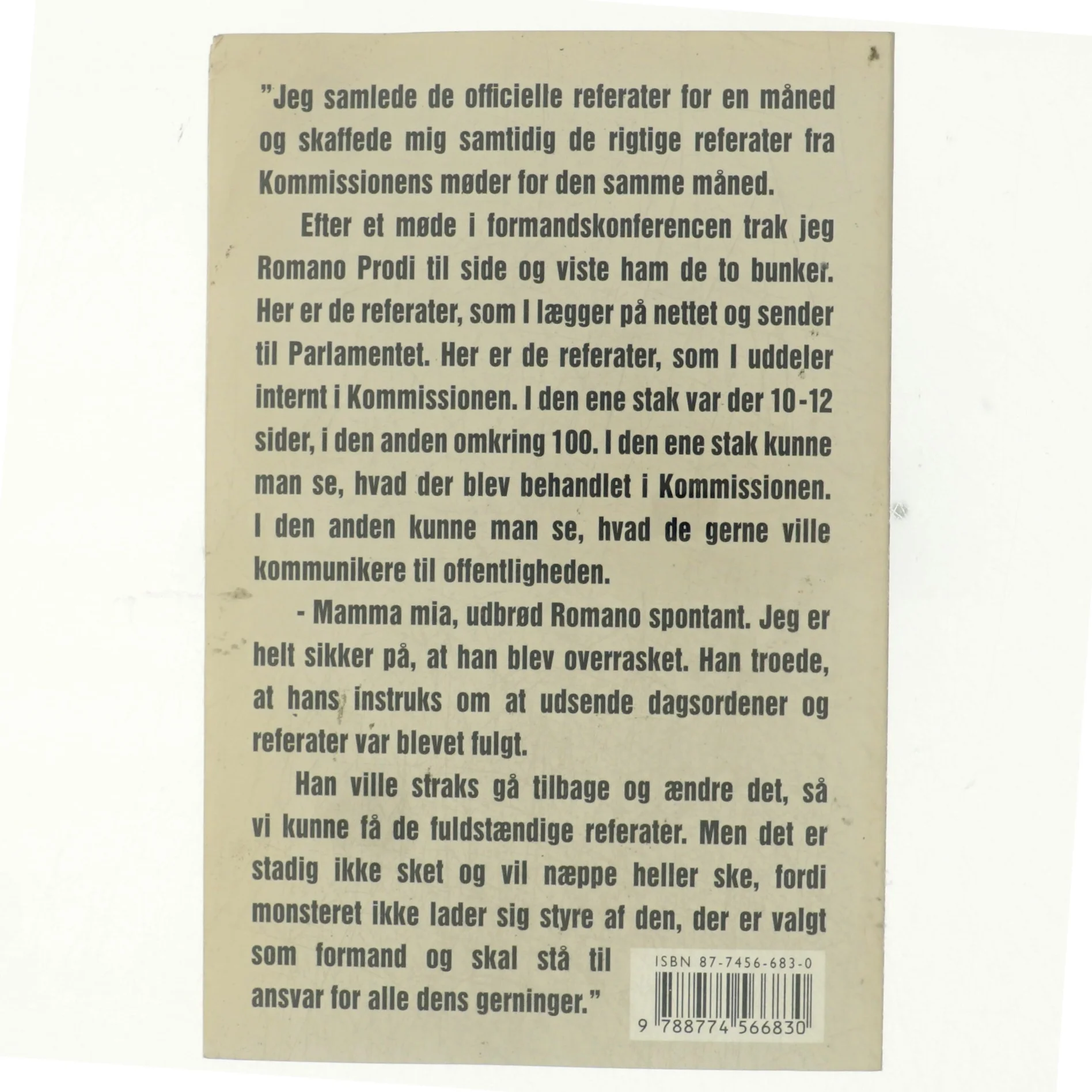 Mamma mia : om 25 års kamp for åbenhed i EU af Jens-Peter Bonde (f. 1948) (Bog)