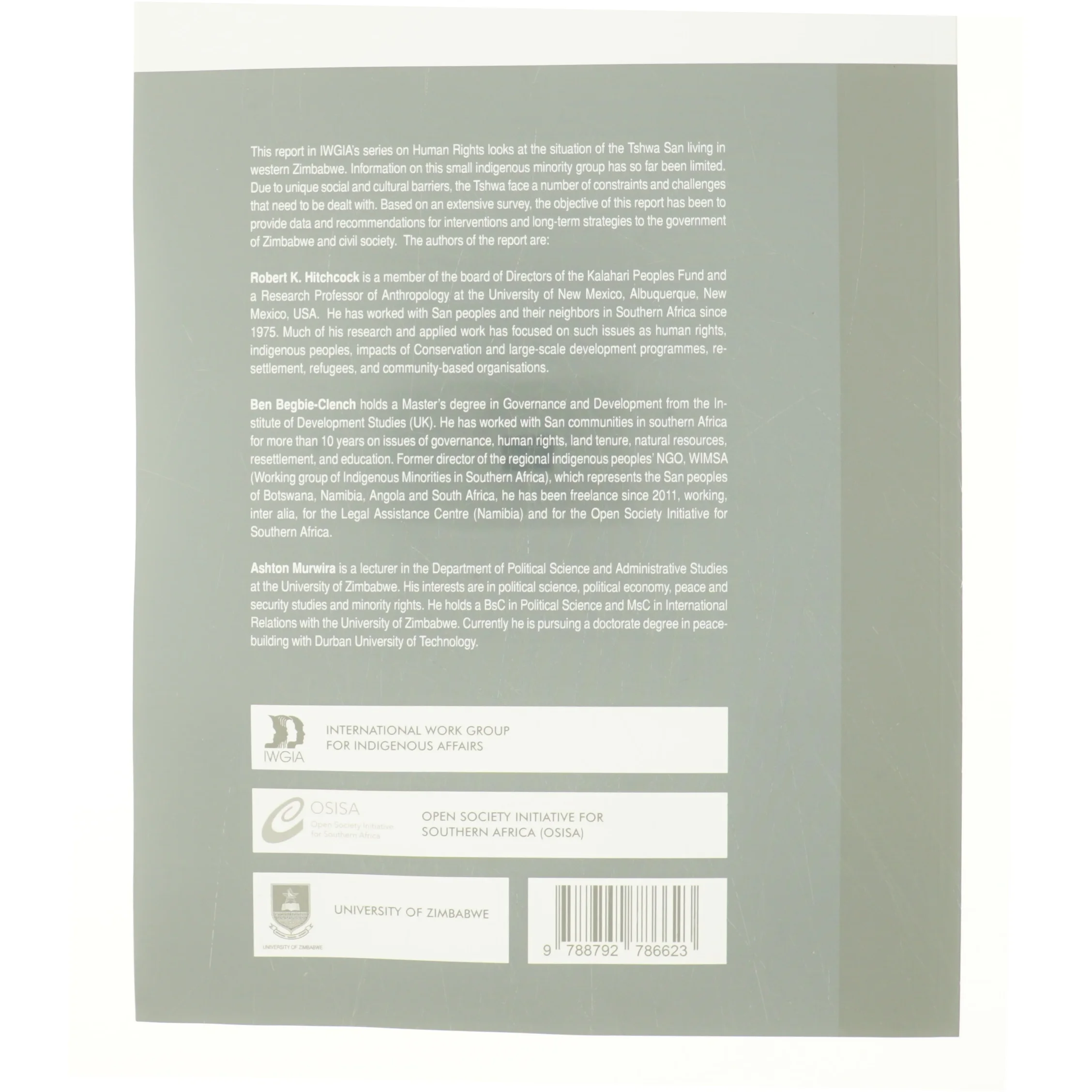 The San in Zimbabwe af Ashton Murwira, Ben Begbie-Clench, Robert K. Hitchcock (Bog)