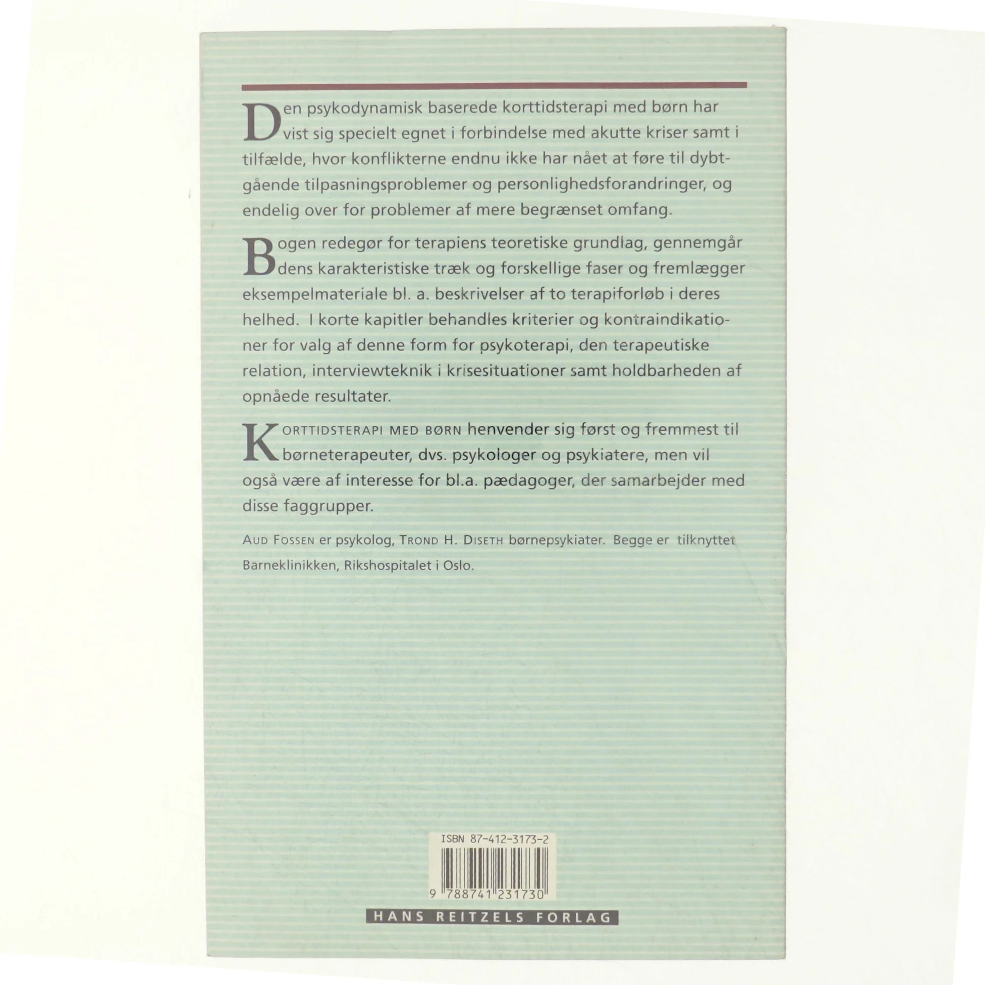 Korttidsterapi med børn : en fokuserende, psykodynamisk tilnærmelse (Bog)