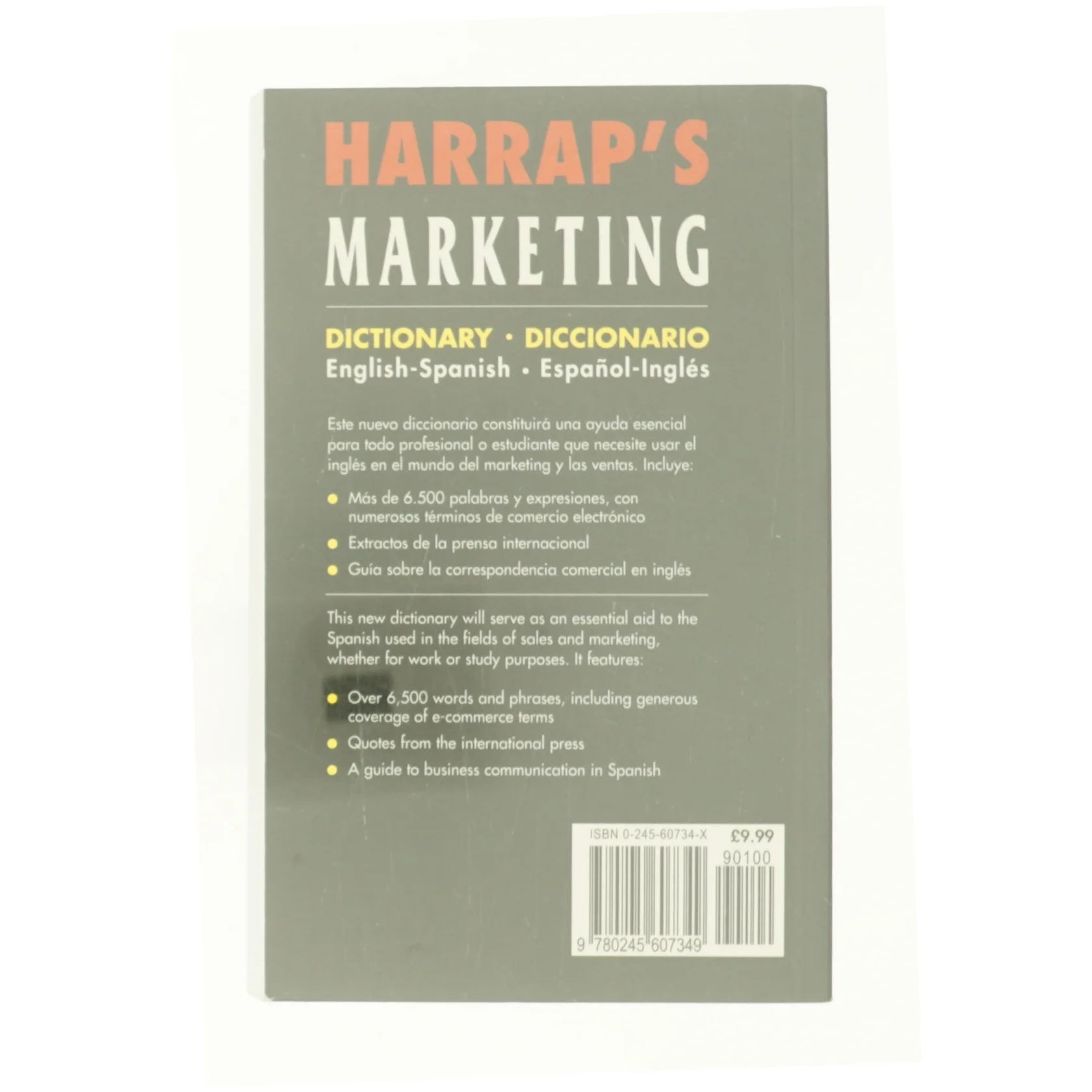Spanish Marketing Dictionary (Bog)