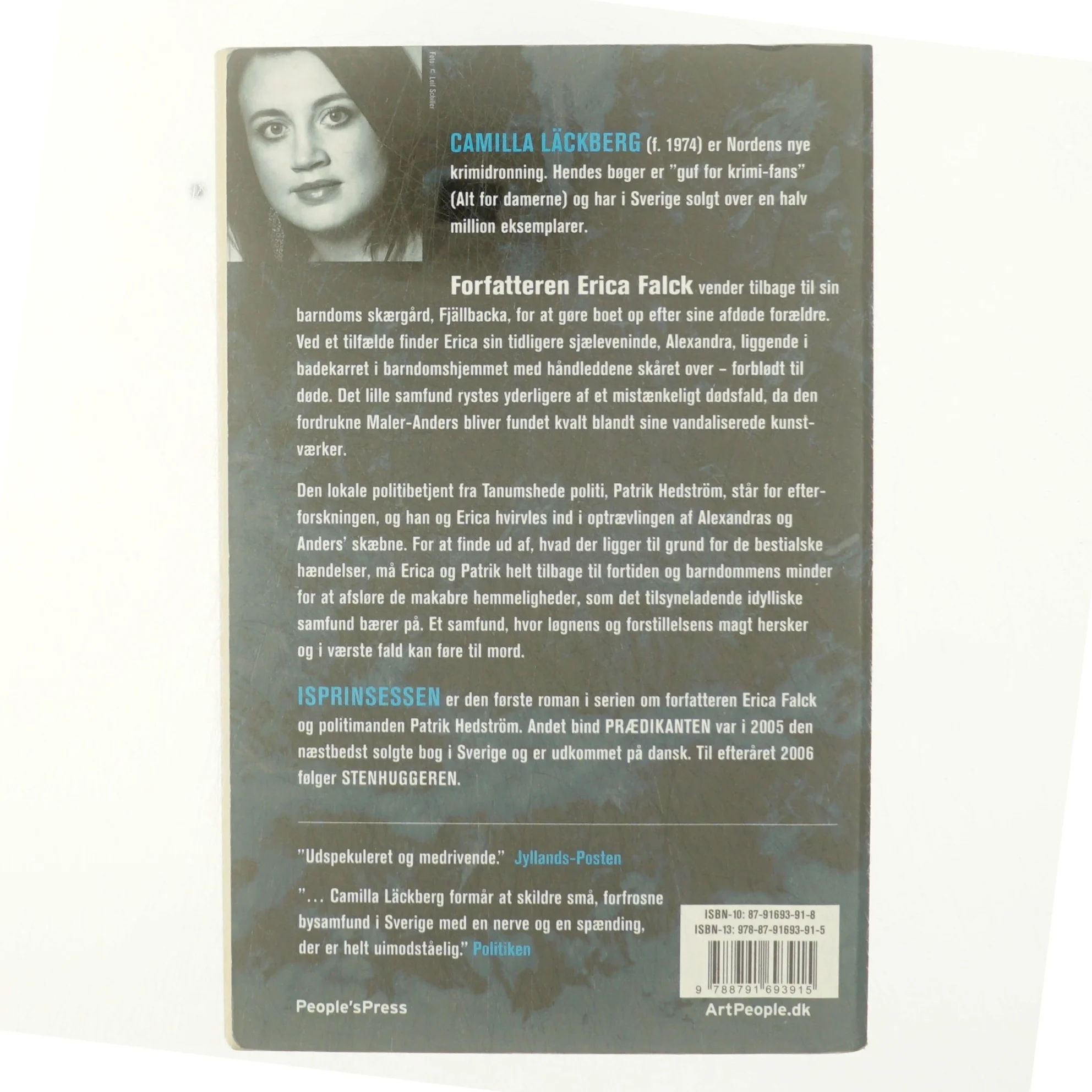 Isprinsessen : kriminalroman af Camilla Läckberg (Bog)