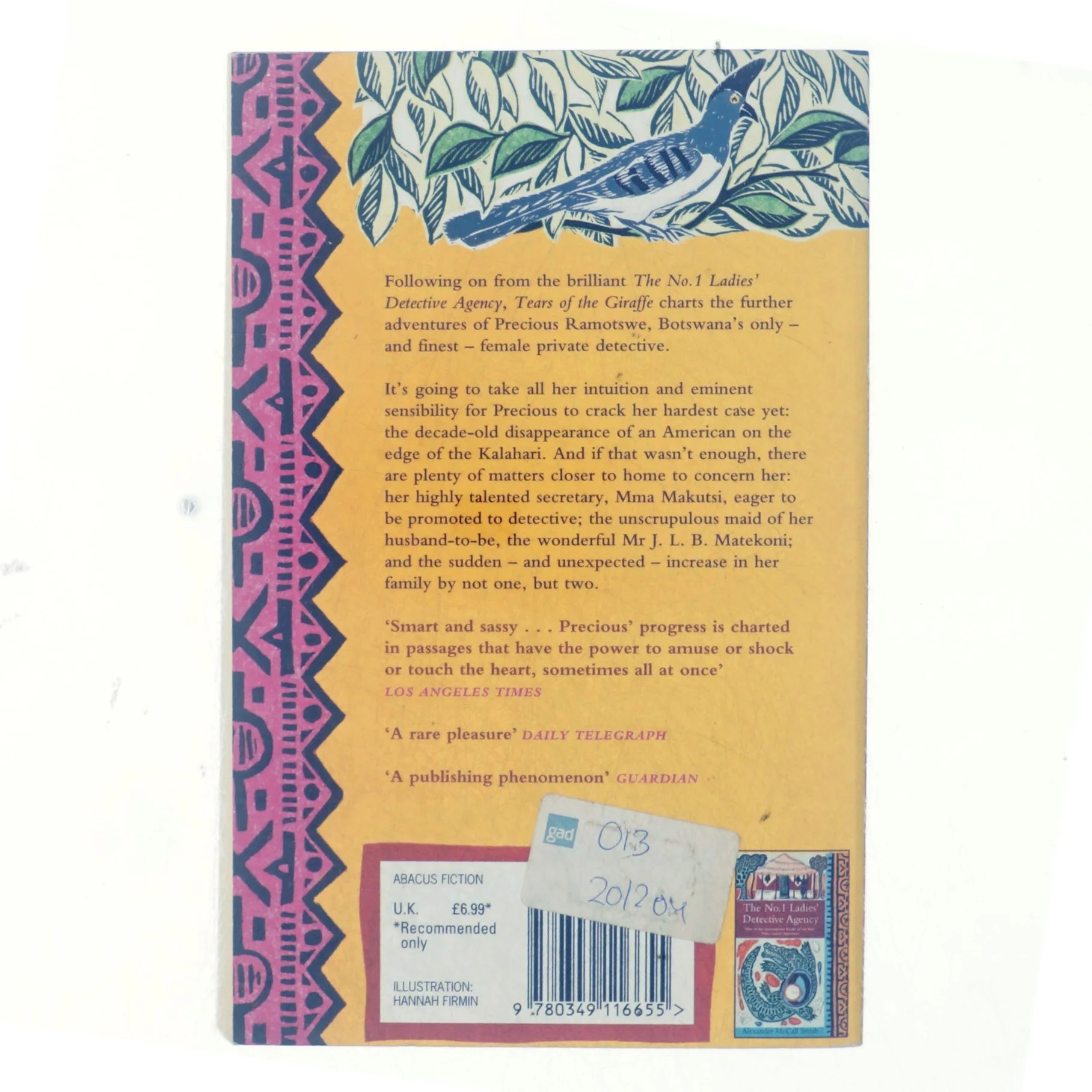 Tears of the giraffe af Alexander McCall Smith (Bog)