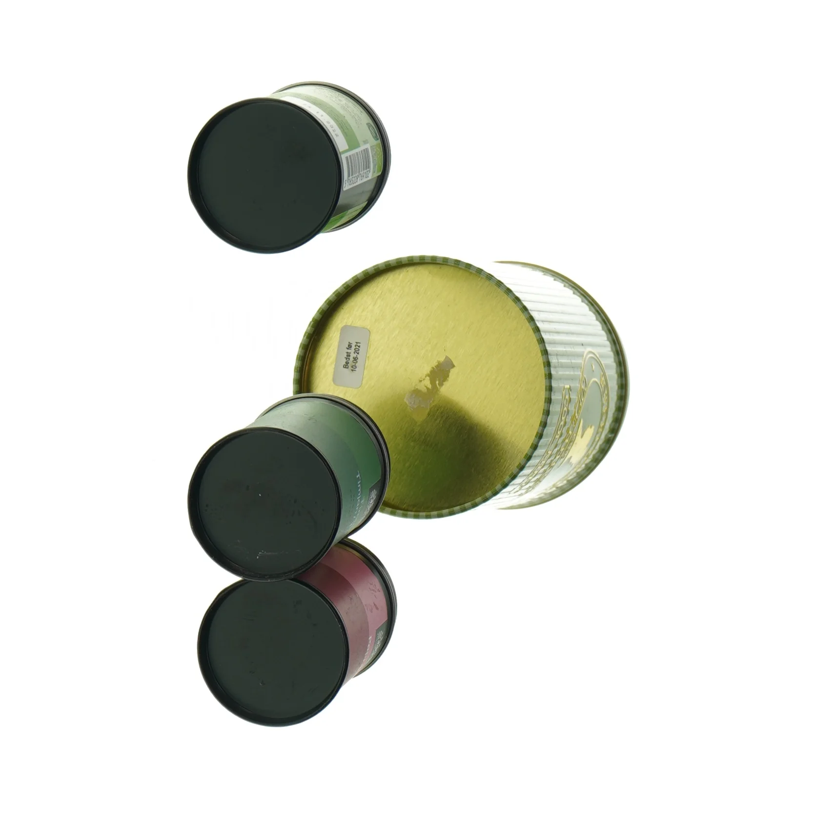 Tv bøtte og krydderi beholdere (str. HØ 15 x 9 cm Og 6,5 x 4,5 cm)