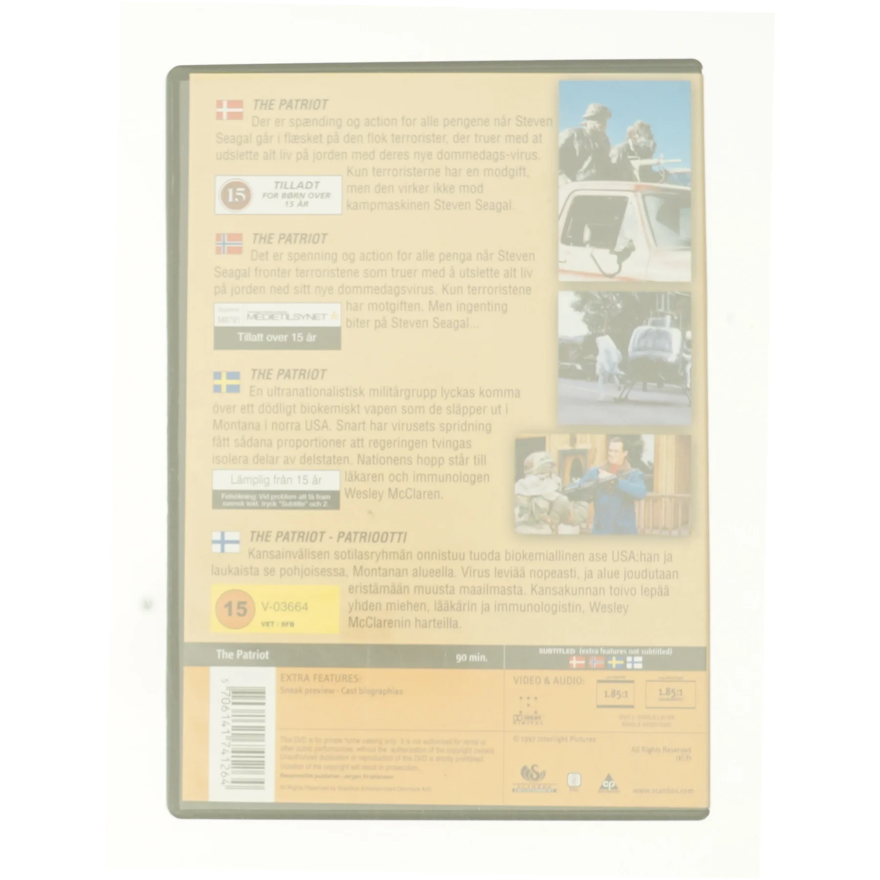 Patriot, the (S. Seagal) fra DVD