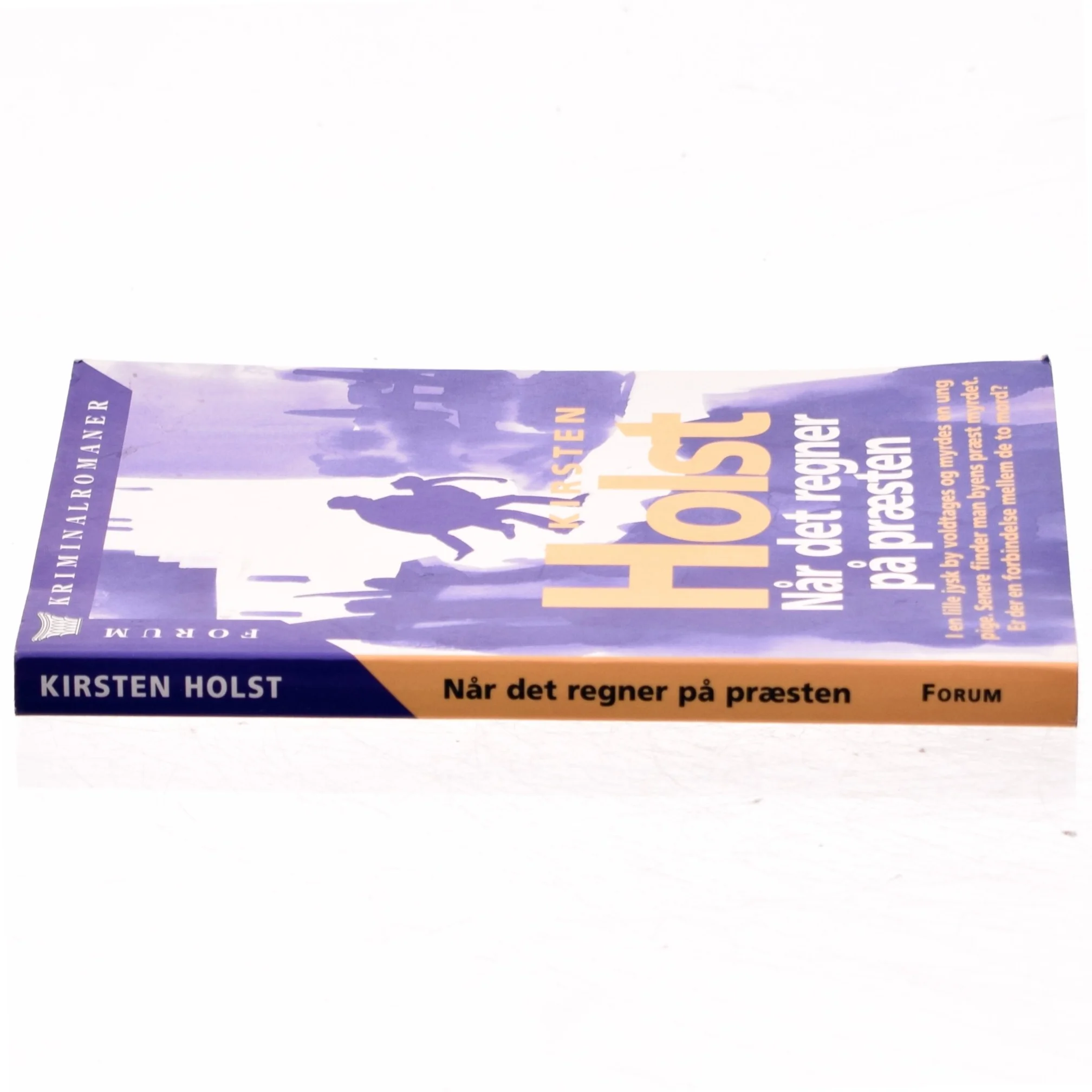 Når det regner på præsten : kriminalroman af Kirsten Holst (f. 1936) (Bog)