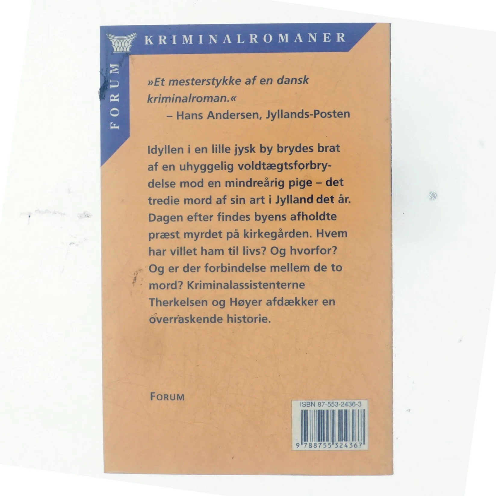 Når det regner på præsten : kriminalroman af Kirsten Holst (f. 1936) (Bog)