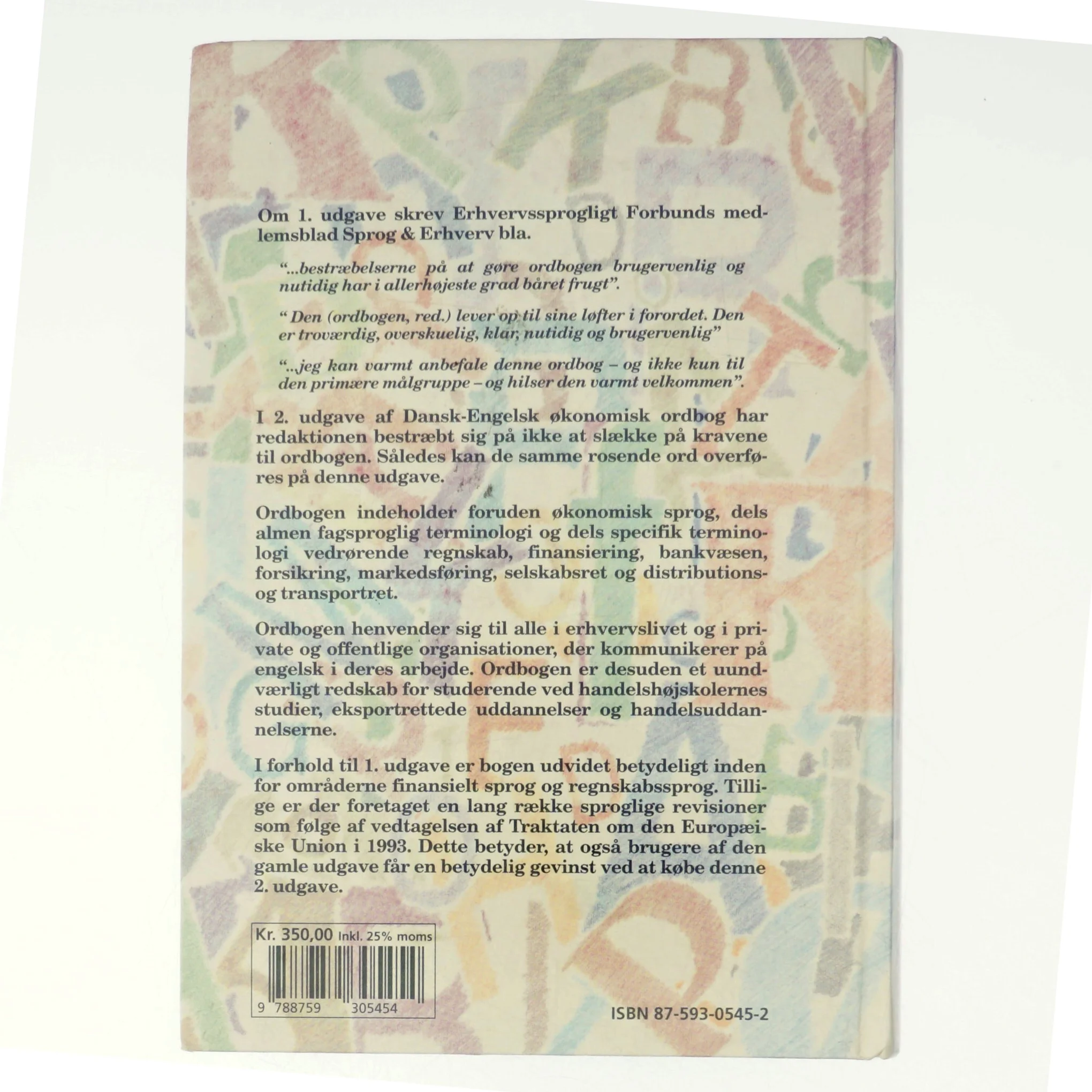 Dansk-engelsk økonomisk ordbog af Annemette Lyng Svensson (Bog)