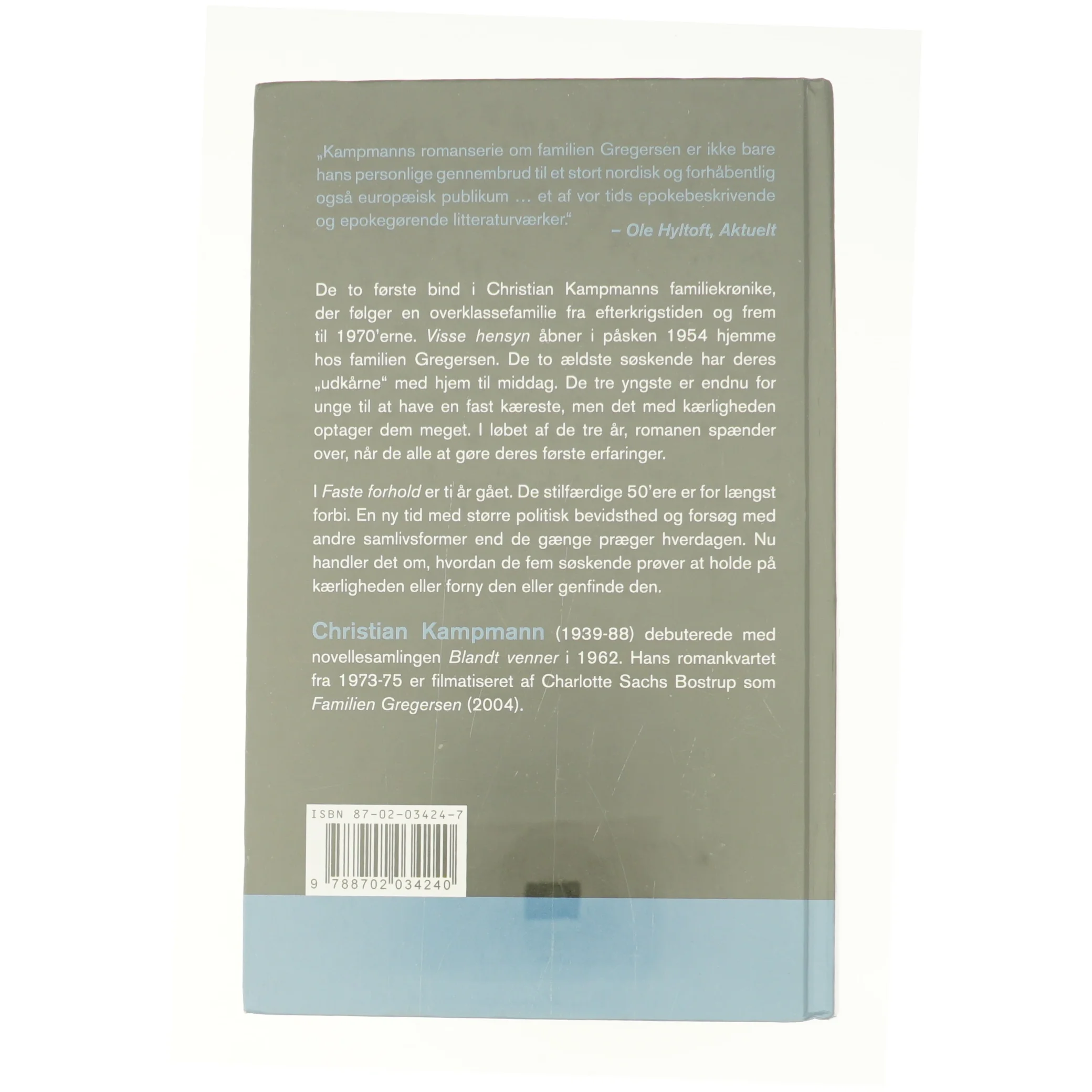 Visse hensyn : Faste forhold af Christian Kampmann (Bog)