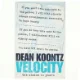 Velocity af Dean Koontz (Bog)