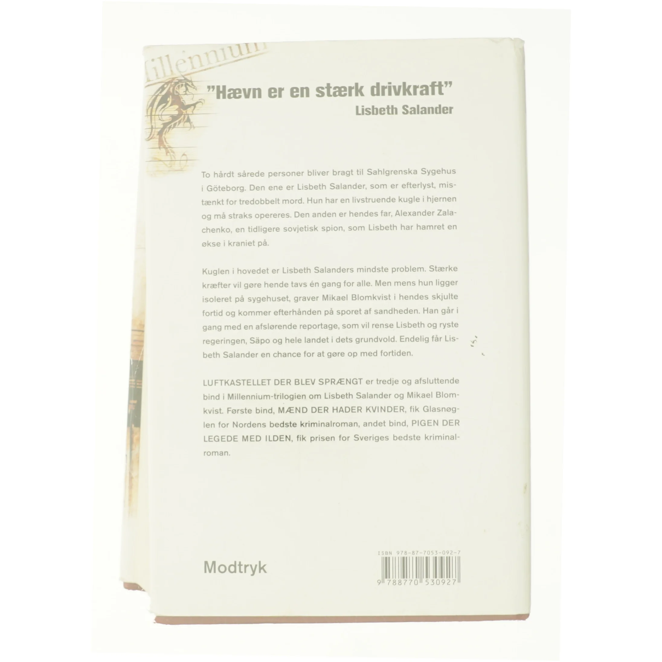 Luftkastelletderblevsprngt Stir up a Hornets' Nest of Girl. Shi Dige Larsen. the Danish Original. Hardcover](chinese Edition) (Bog)