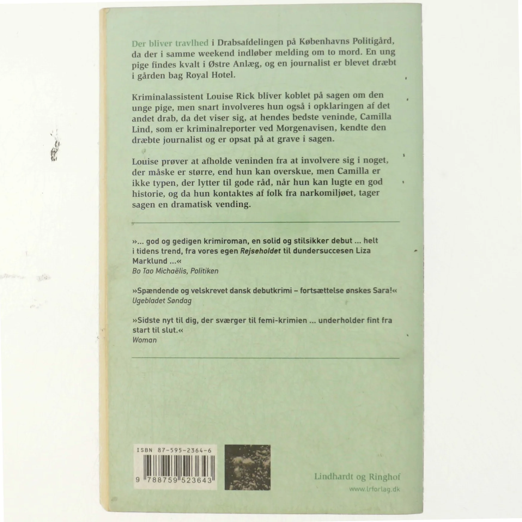 Grønt støv : roman af Sara Blædel (Bog)