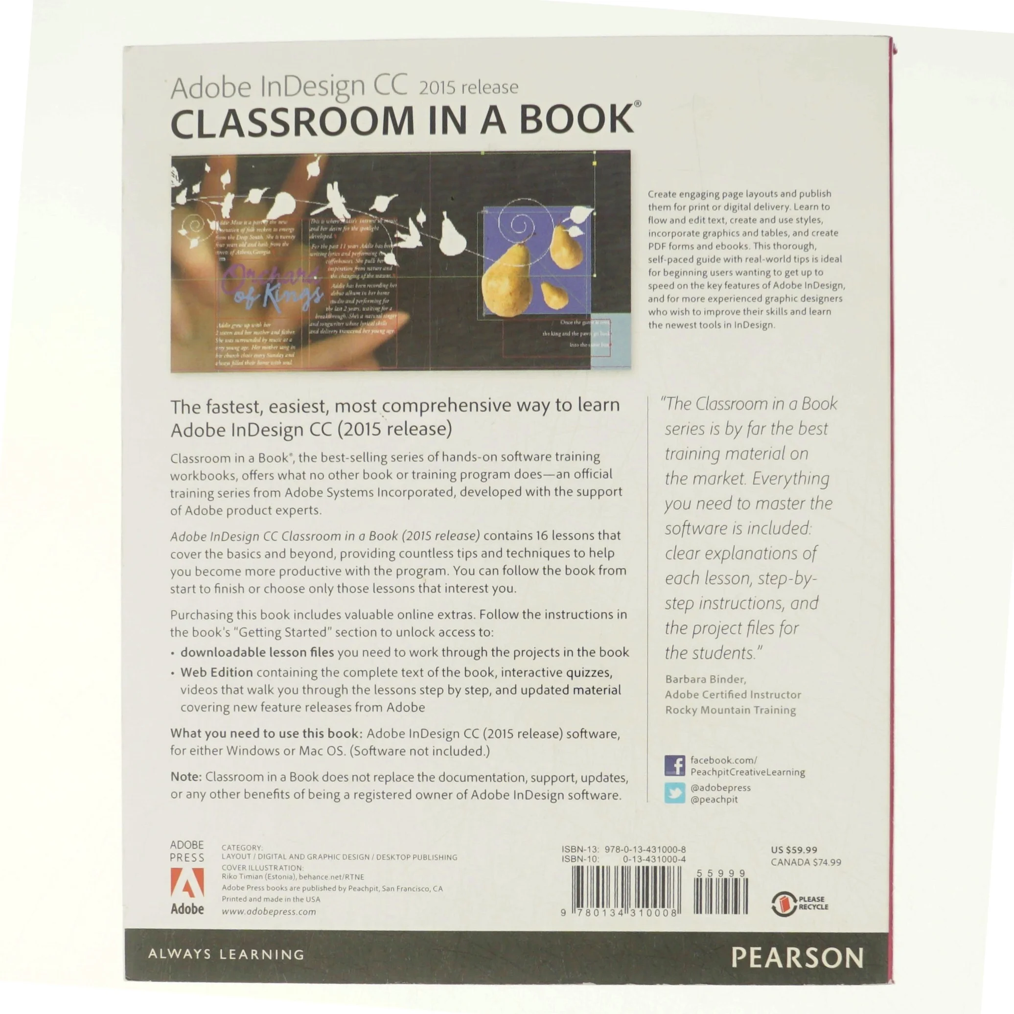 Adobe InDesign CC - 2015 release af Kelly Kordes Anton (Bog)