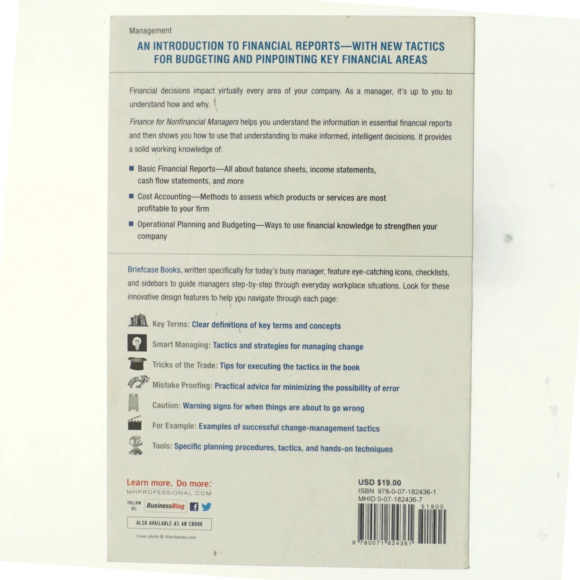 Finance for nonfinancial managers af Gene Siciliano (Bog)